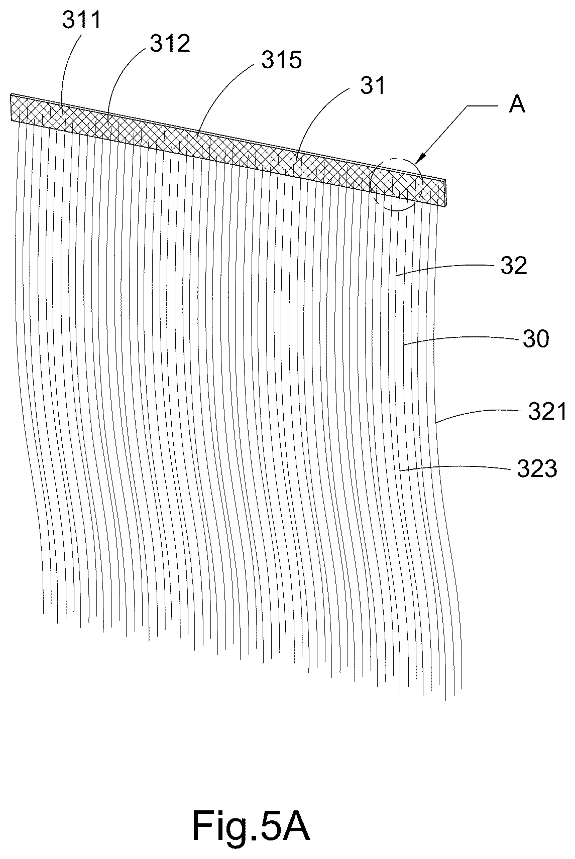 Patent US12588724 Figure 5 – Hair weft and preparation process thereof