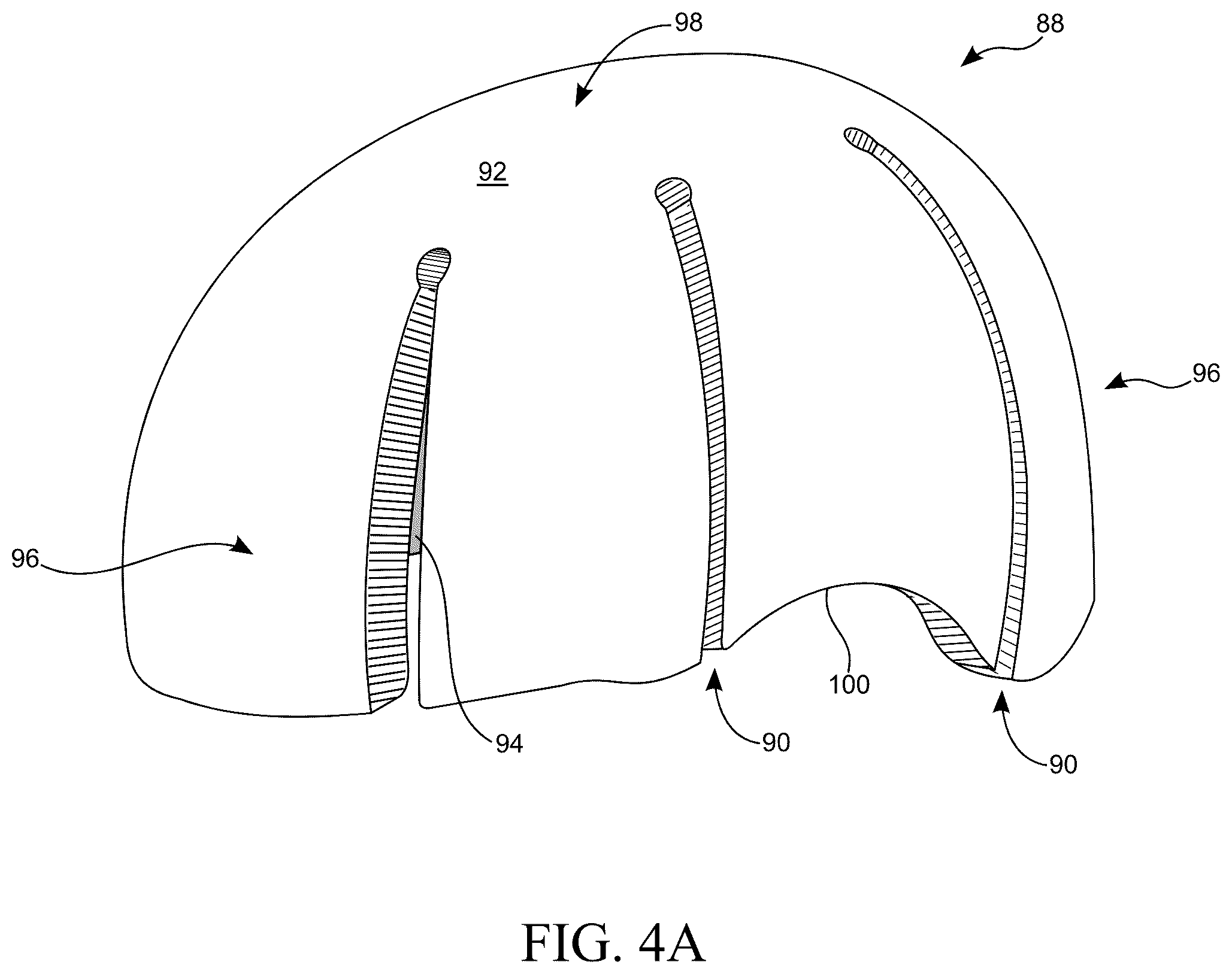 Patent US12588726 Figure 8 – Multi-layer helmet and method for making the same