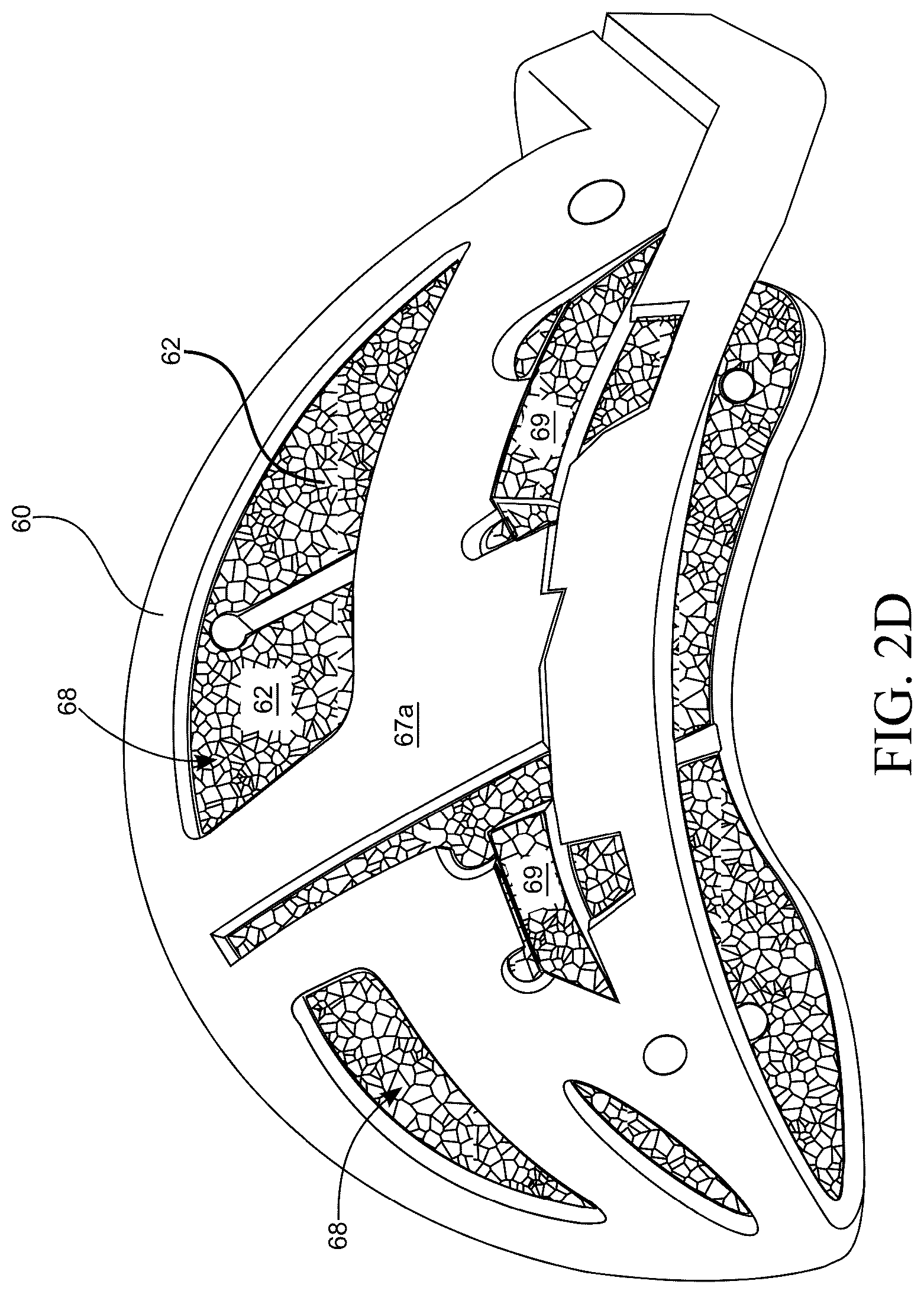 Patent US12588727 Figure 5 – Multi-layer helmet and method for making the same