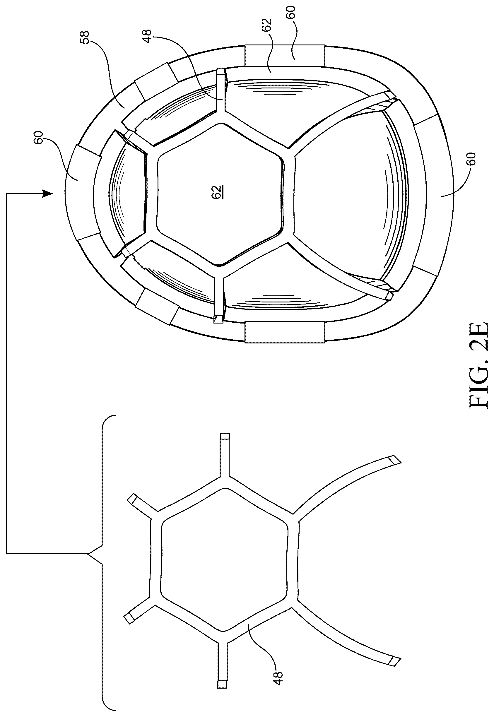 Patent US12588727 Figure 6 – Multi-layer helmet and method for making the same