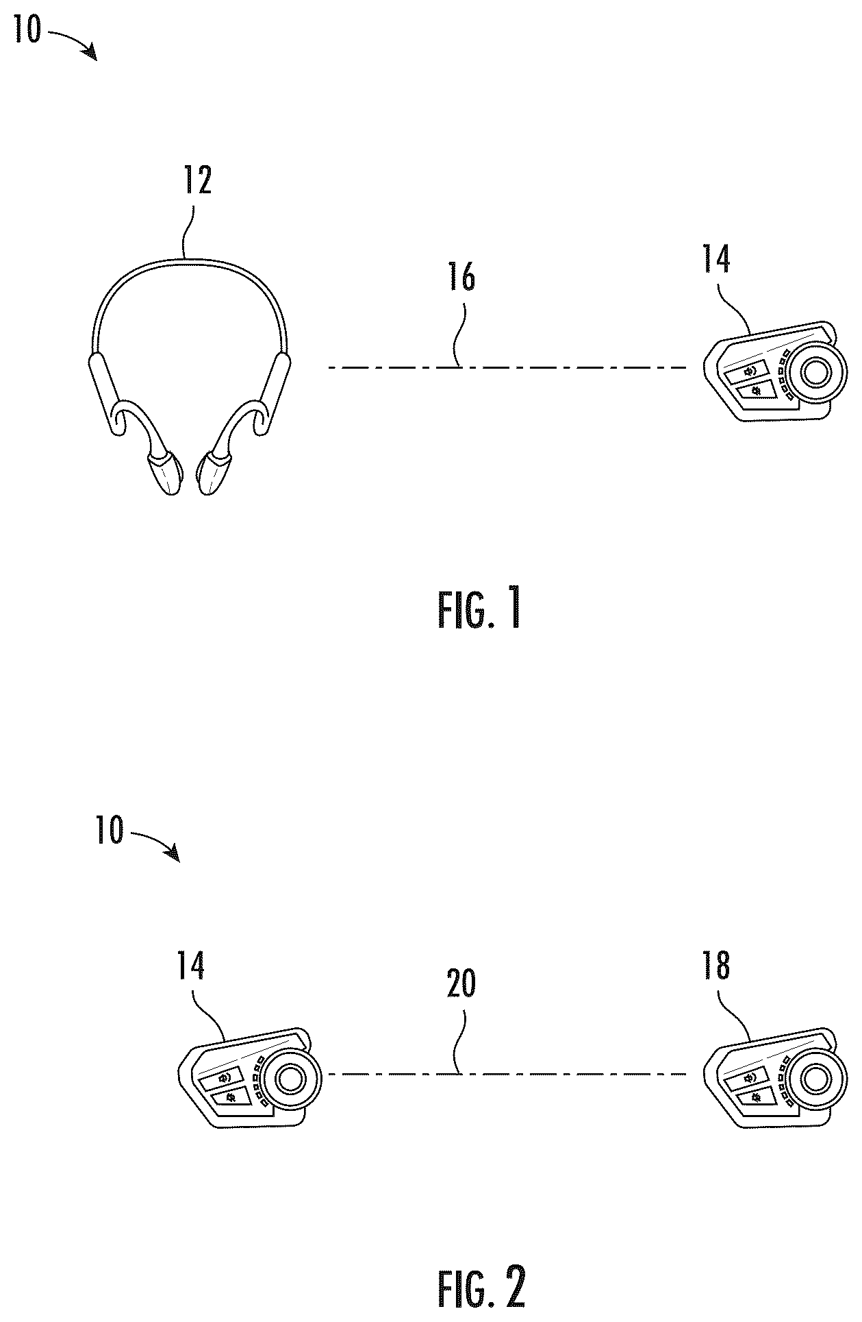 Patent US12588728 Figure 1 – Hard hat communication system