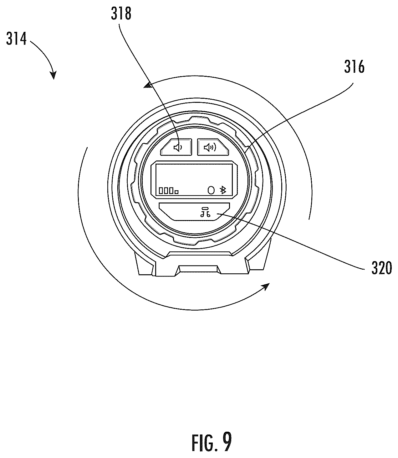 Patent US12588728 Figure 7 – Hard hat communication system