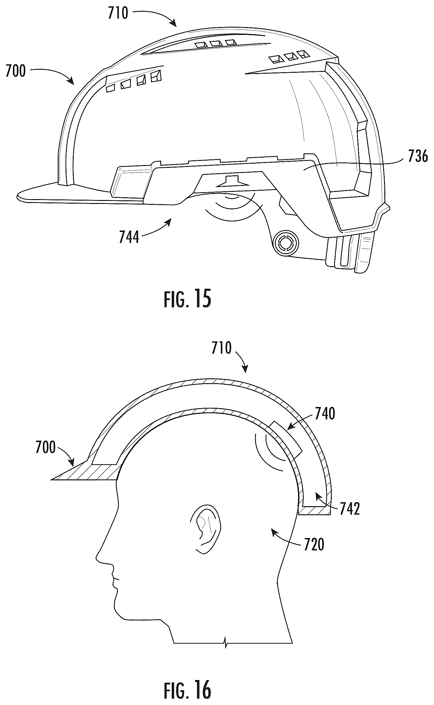 Patent US12588728 Figure 12 – Hard hat communication system