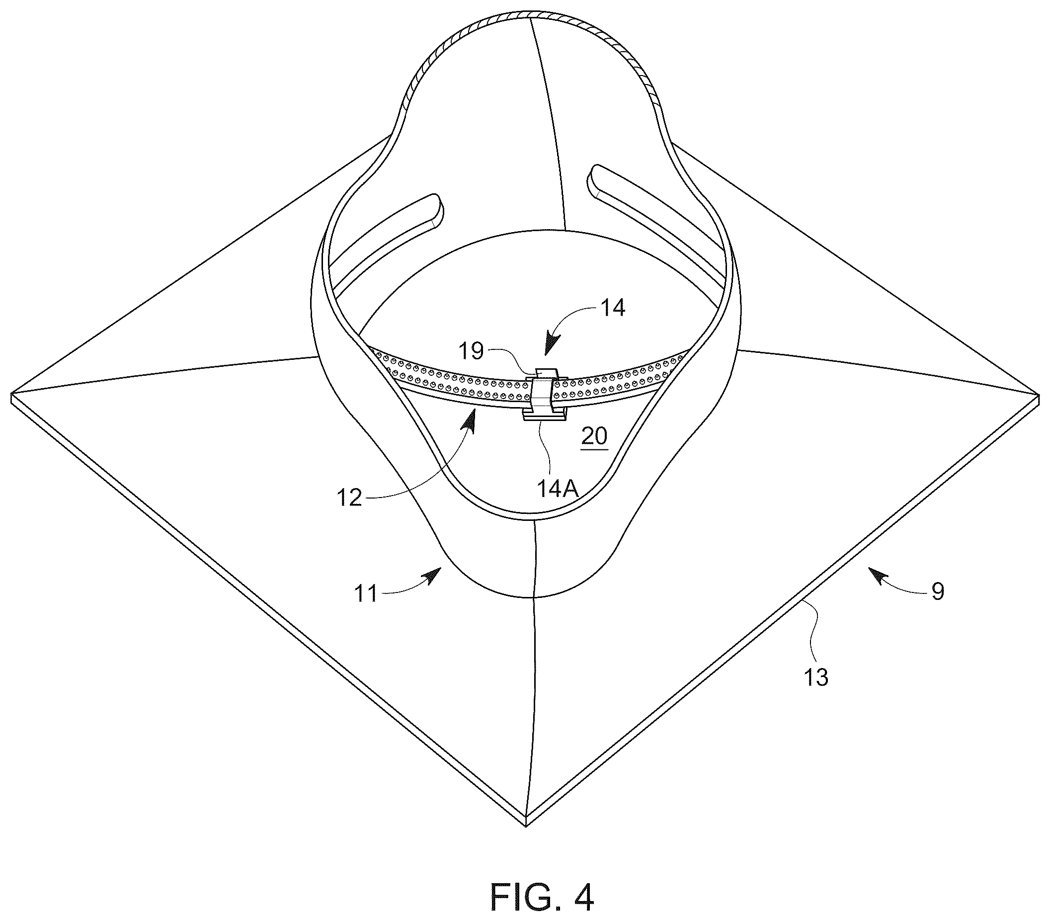 Patent US12588729 Figure 3 – Cap securing device
