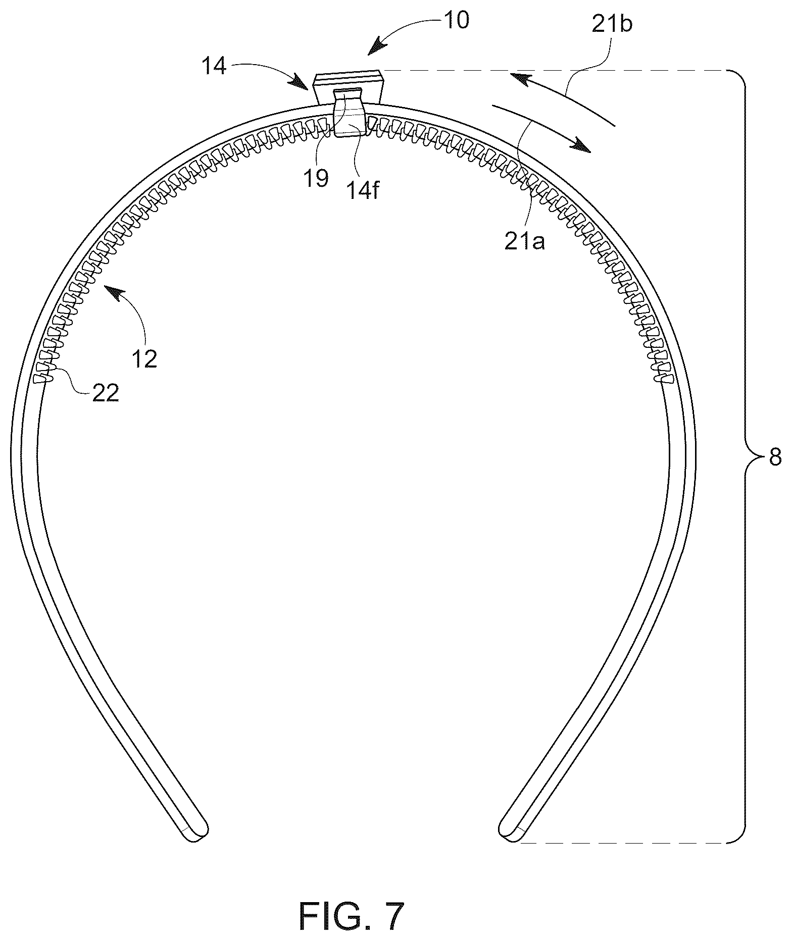 Patent US12588729 Figure 5 – Cap securing device