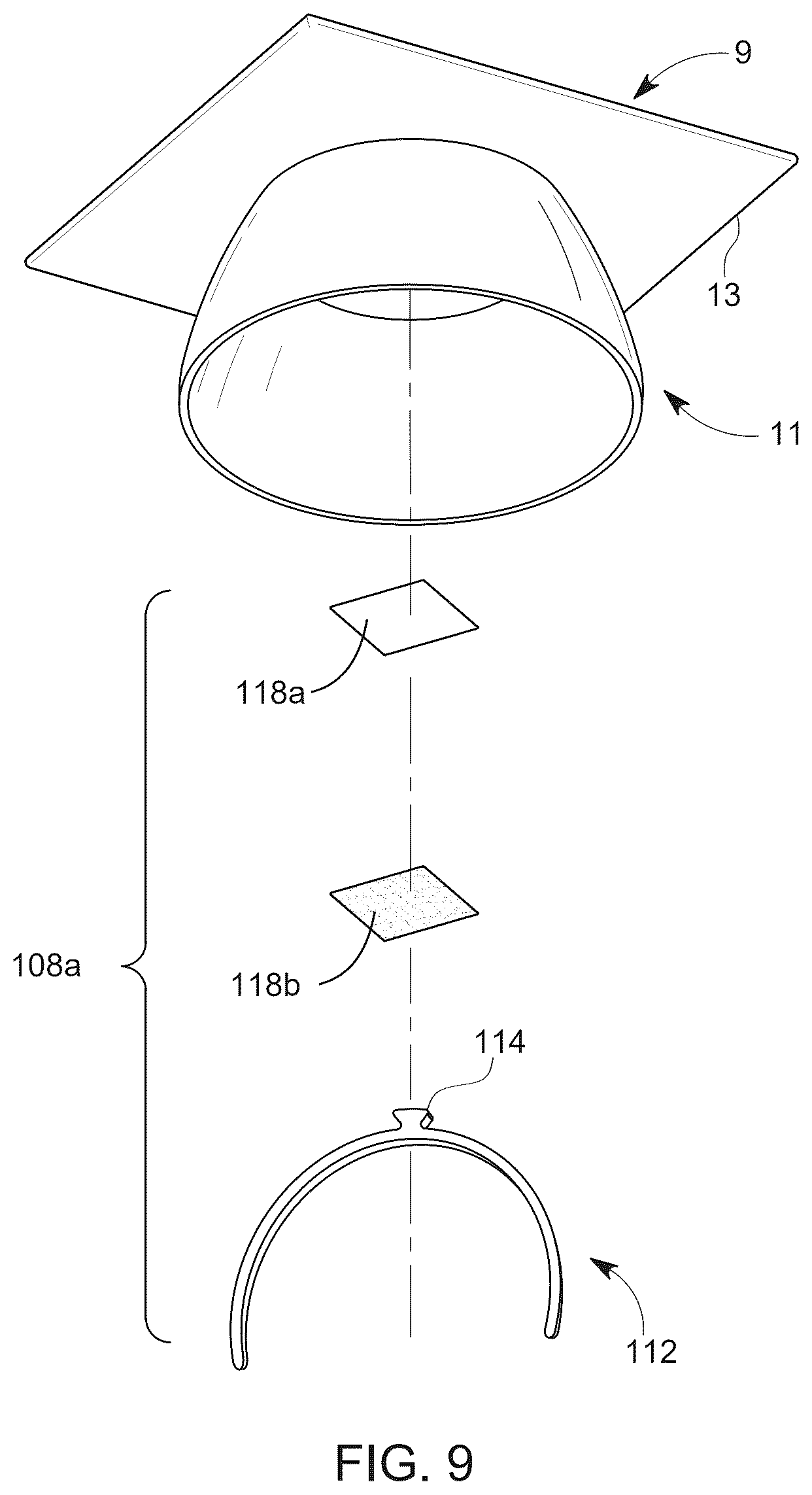 Patent US12588729 Figure 7 – Cap securing device
