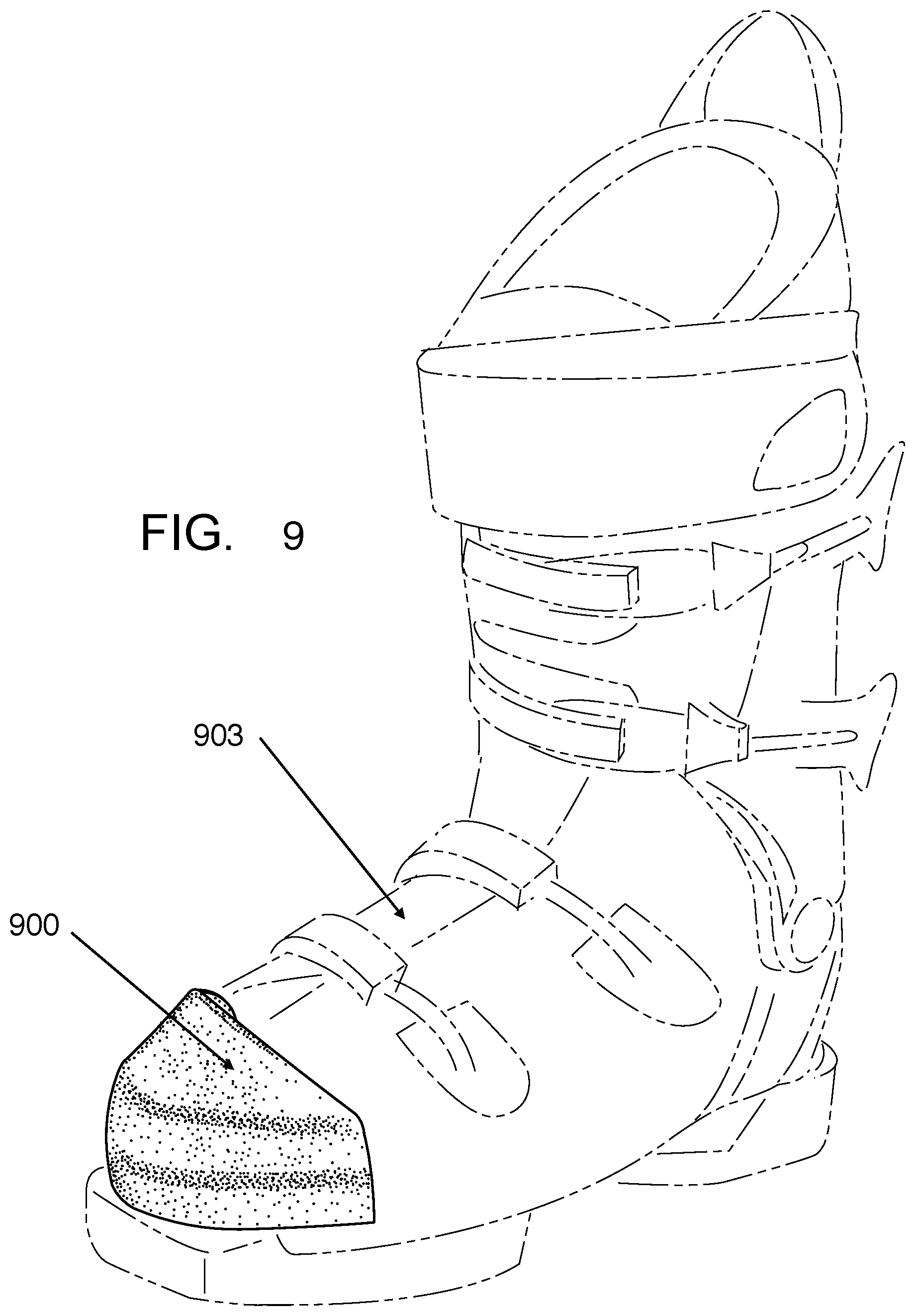 Patent US12588733 Figure 13 – System and method for thermal control in ski boots
