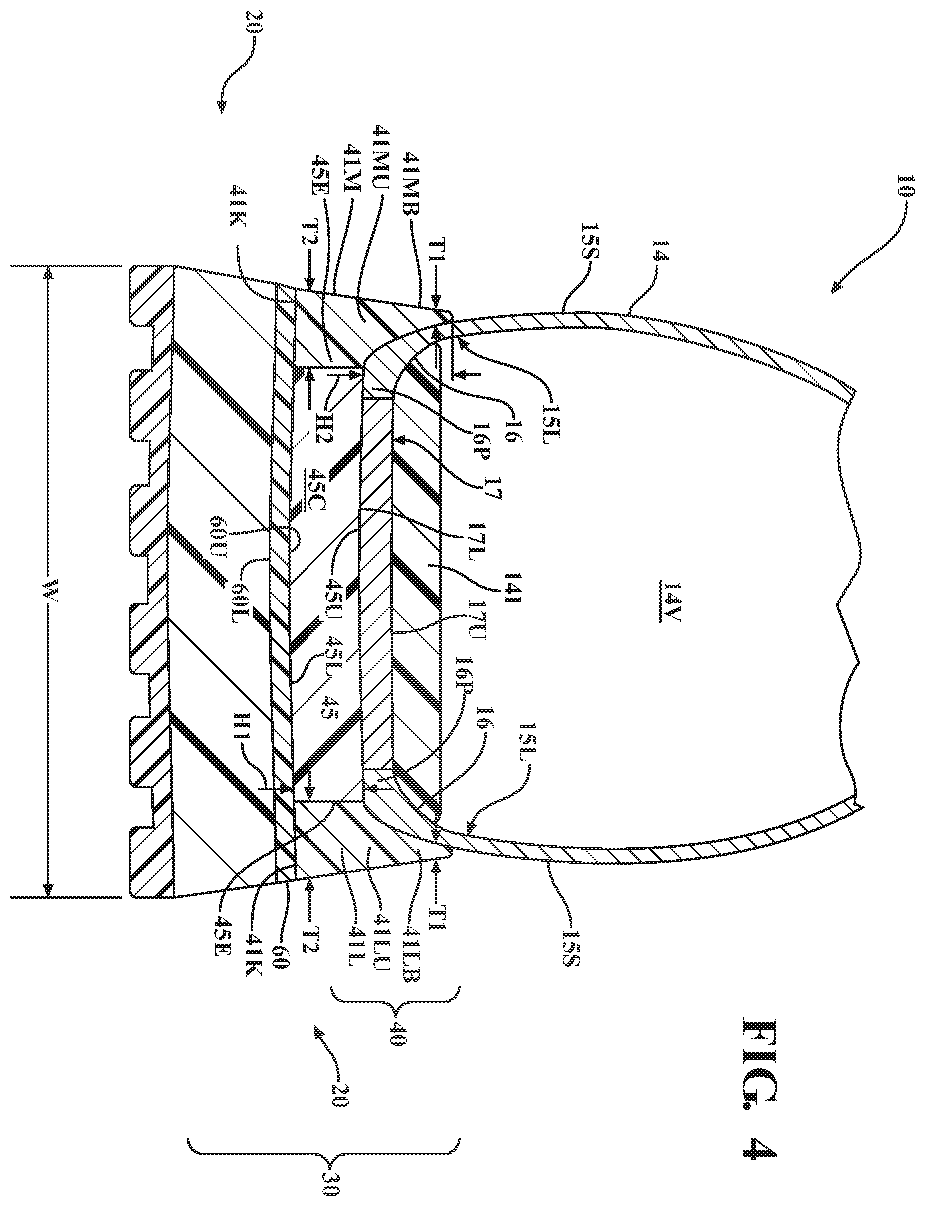 Patent US12588737 Figure 4 – Footwear sole and related method of use