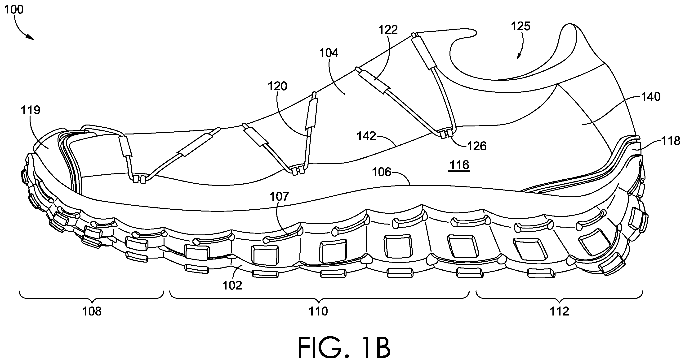 Patent US12588738 Figure 2 – Recyclable footwear article