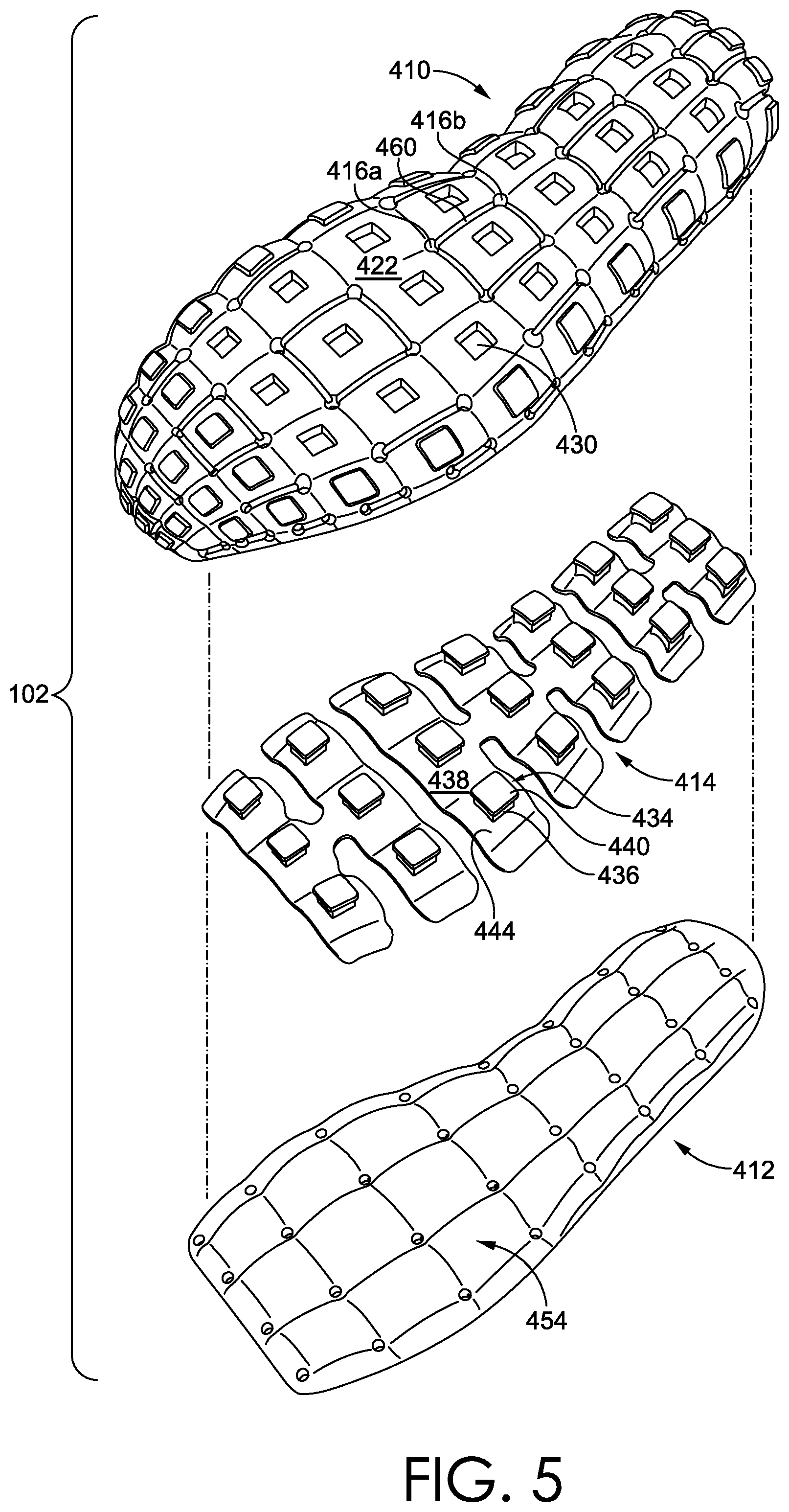 Patent US12588738 Figure 8 – Recyclable footwear article
