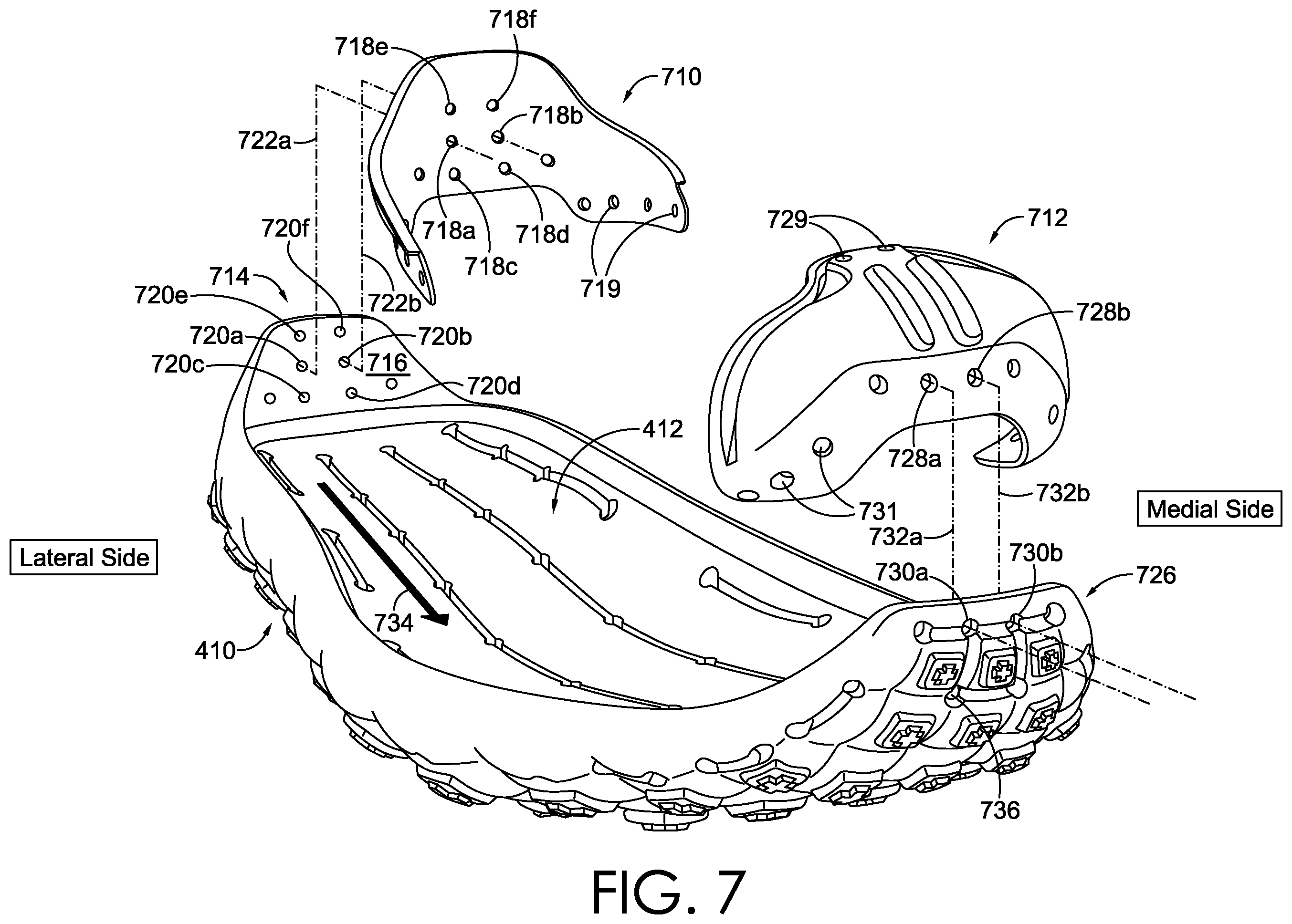 Patent US12588738 Figure 10 – Recyclable footwear article