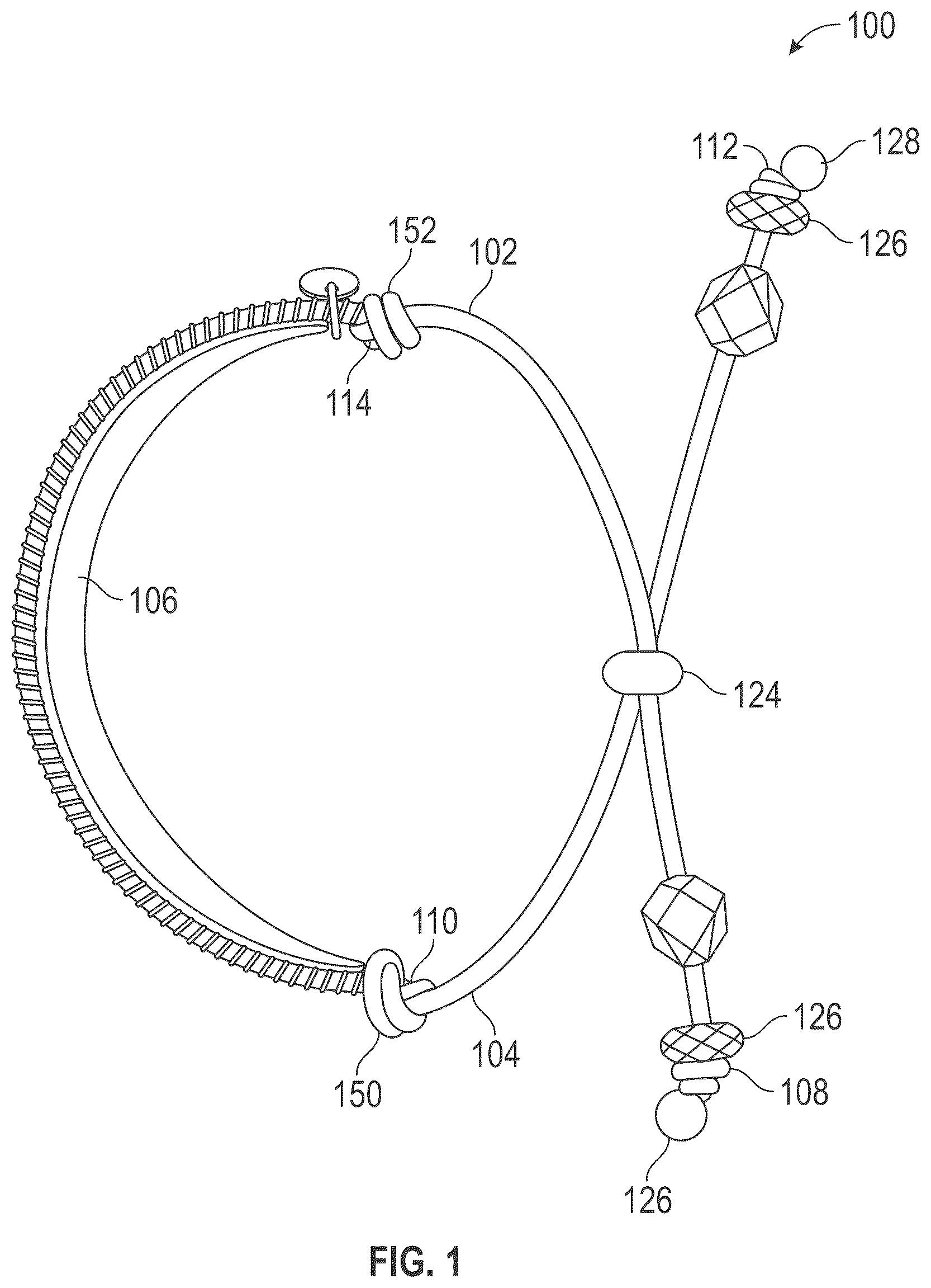 Patent US12588740 — Adjustable bracelet — Figure 1