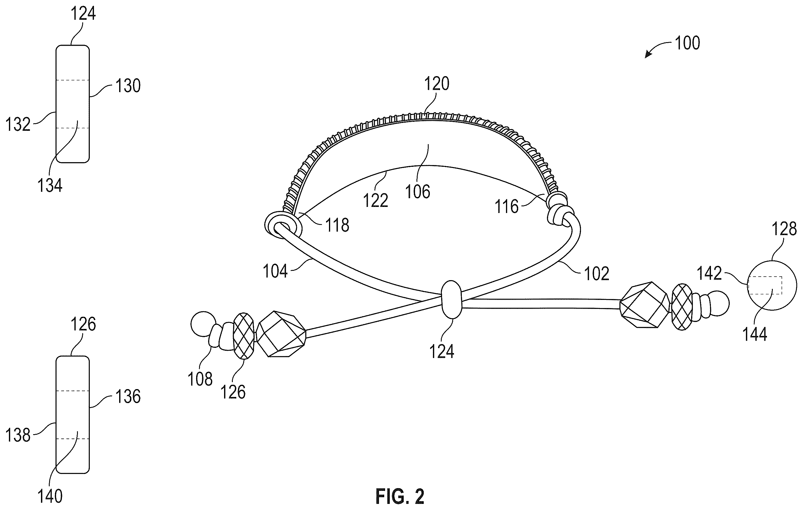 Patent US12588740 Figure 2 – Adjustable bracelet