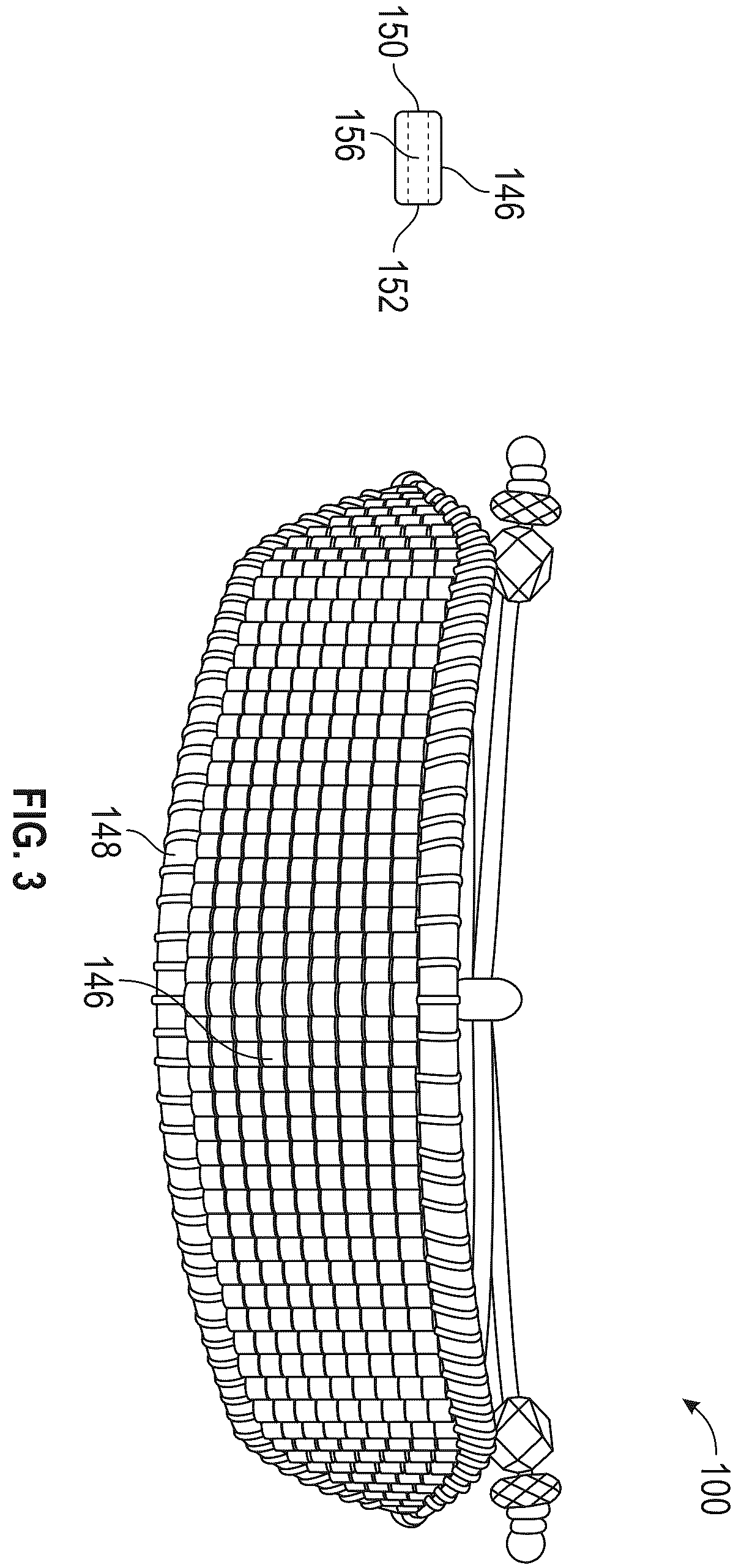 Patent US12588740 Figure 3 – Adjustable bracelet