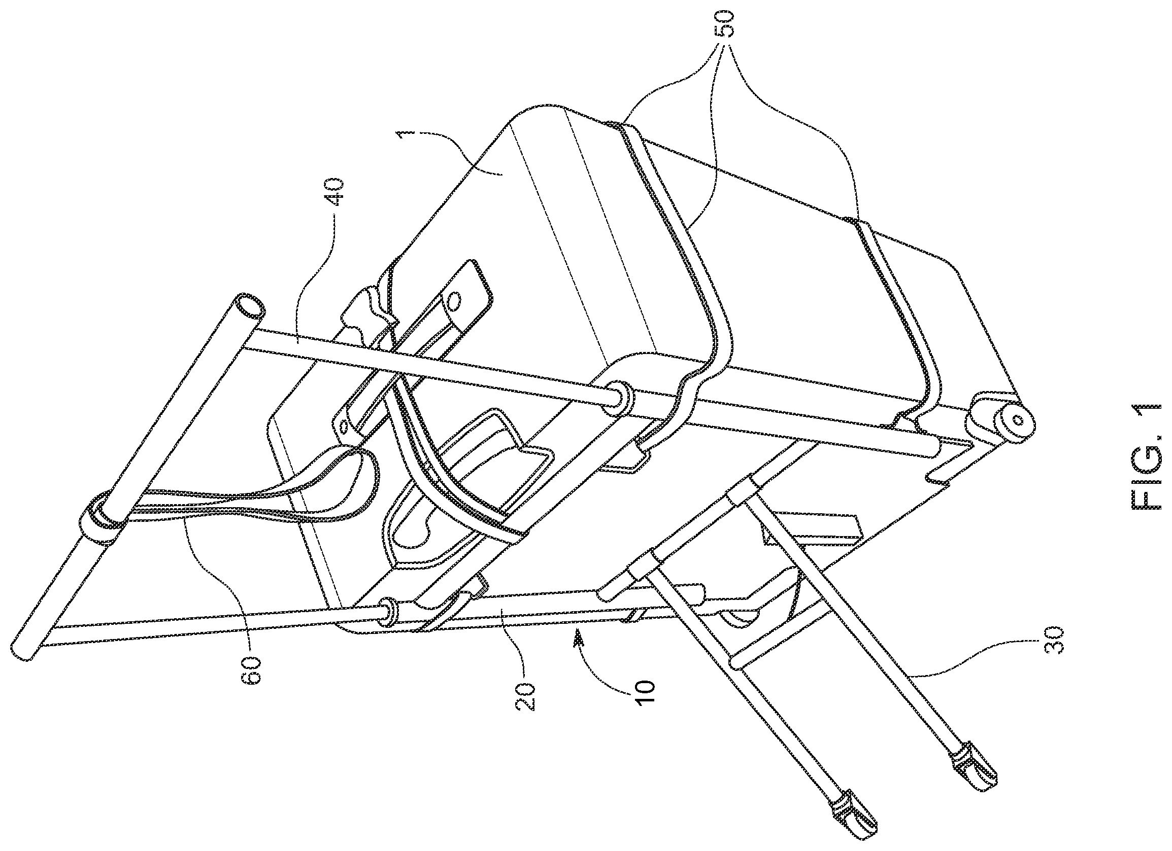 Patent US12588741 Figure 1 – Transporter and stairs climber for heavy loads