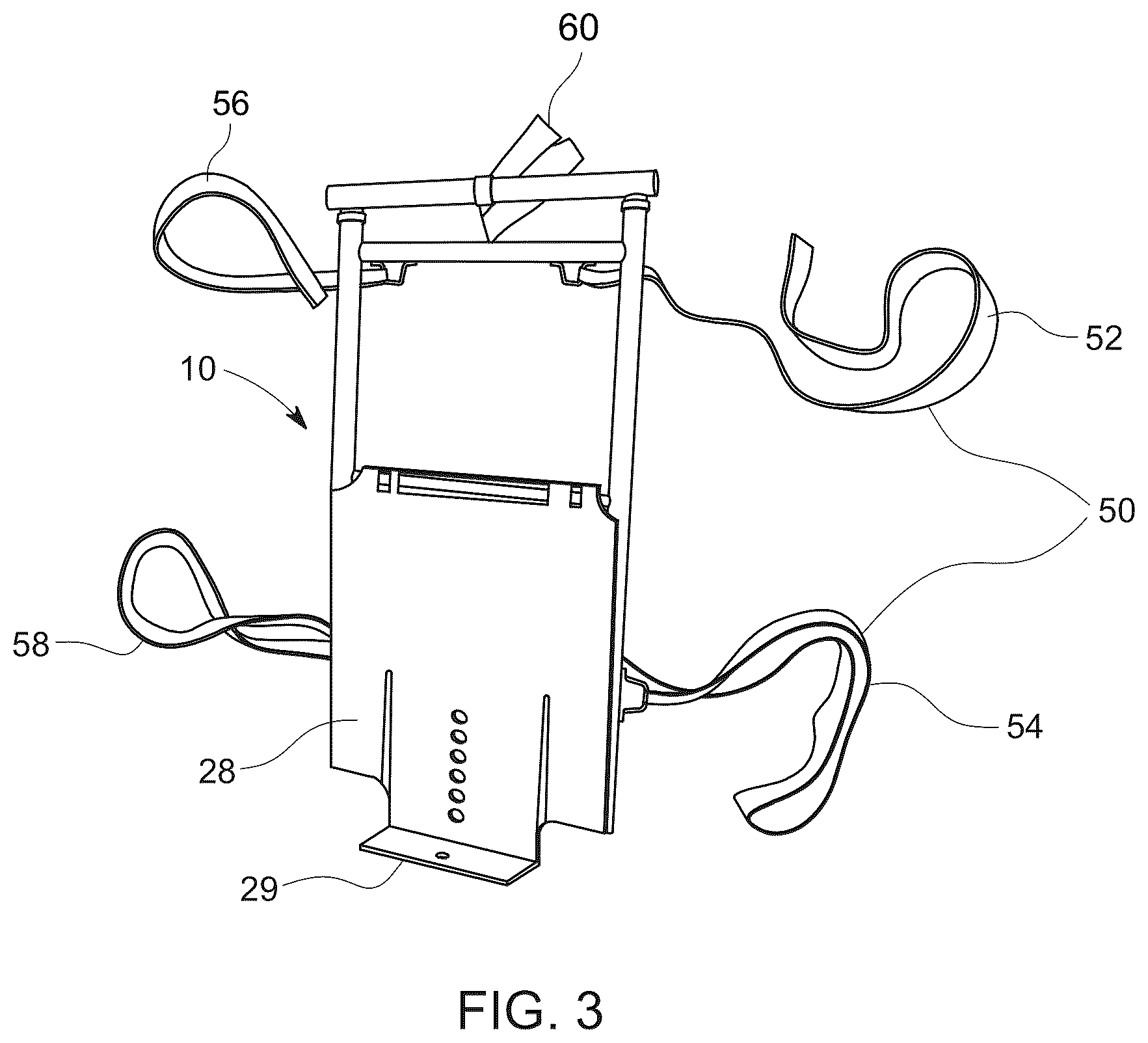 Patent US12588741 Figure 3 – Transporter and stairs climber for heavy loads