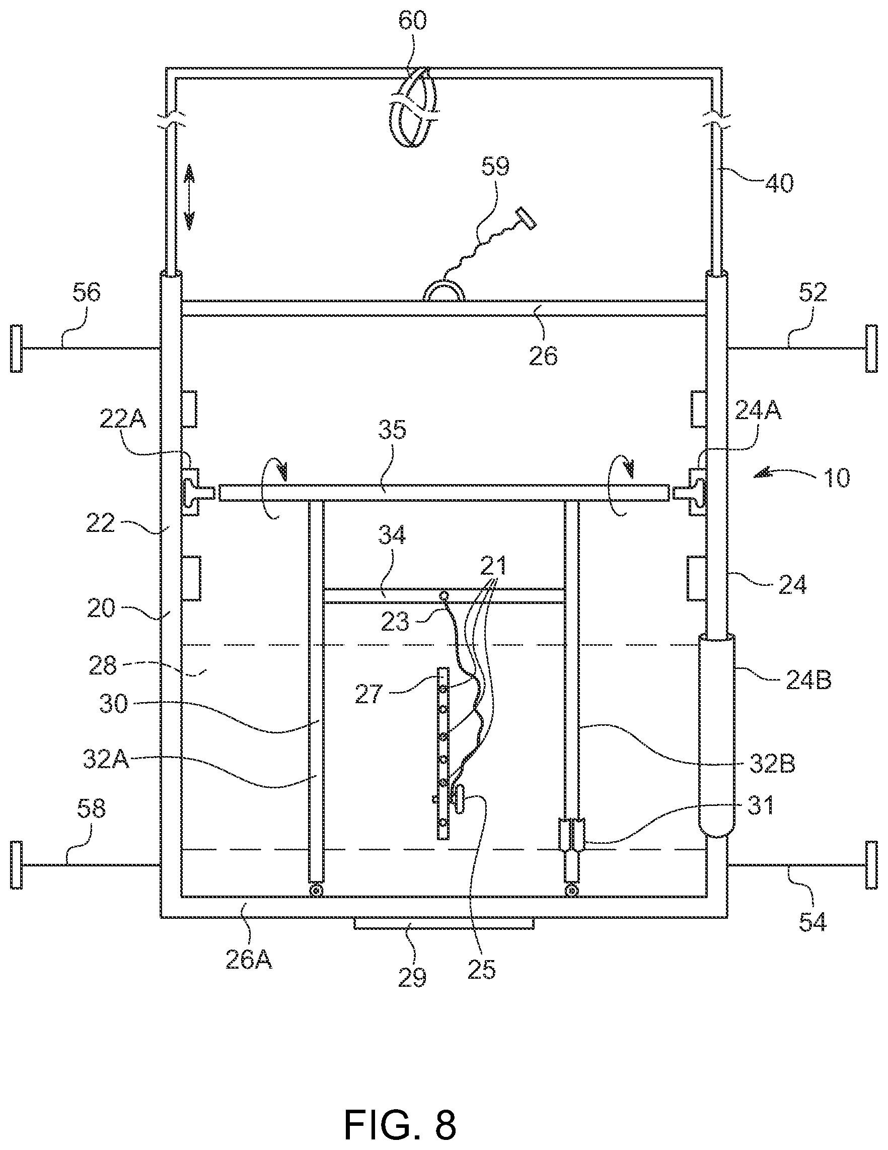 Patent US12588741 Figure 7 – Transporter and stairs climber for heavy loads