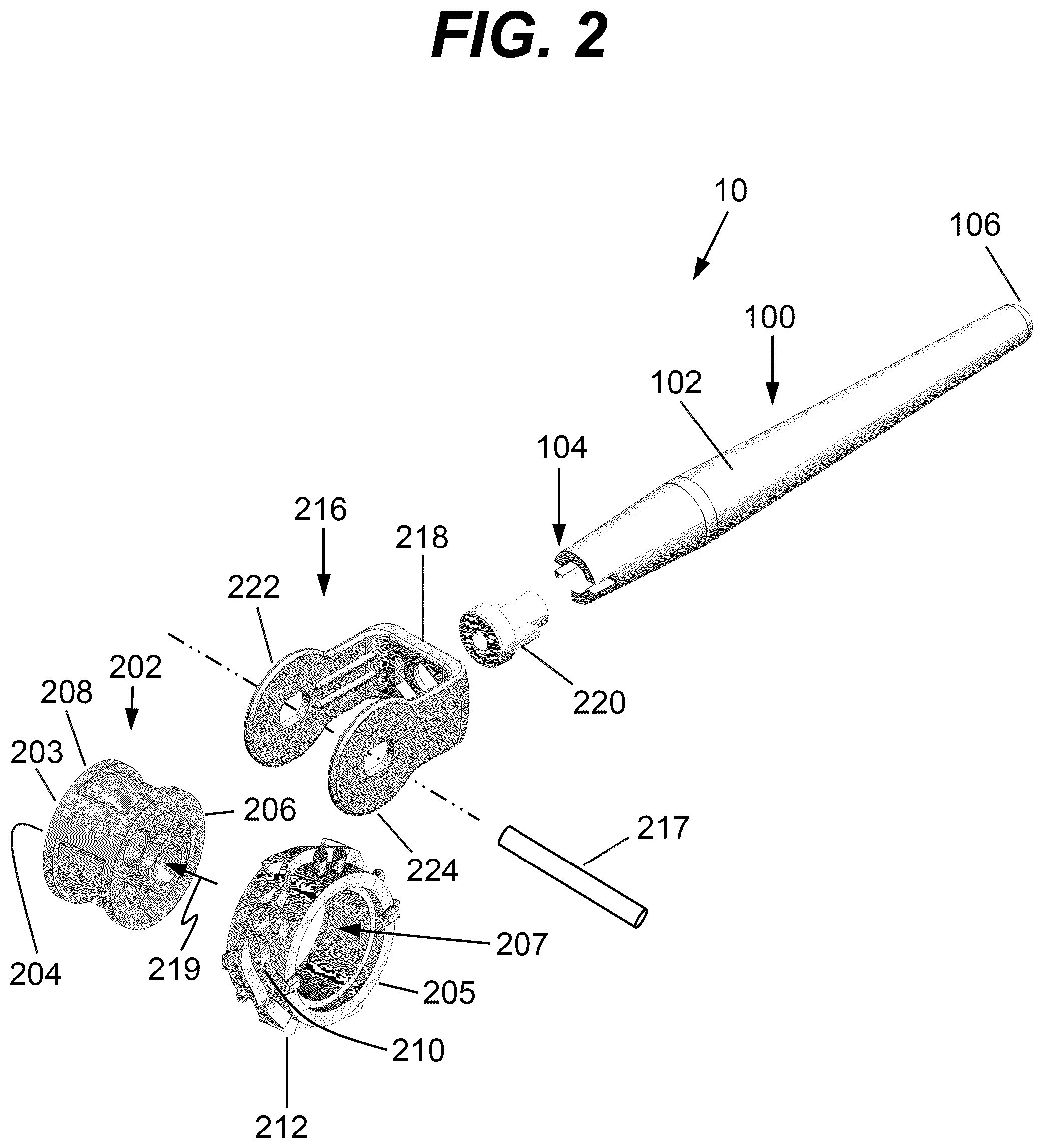 Patent US12588746 Figure 2 – Cosmetic application device and method