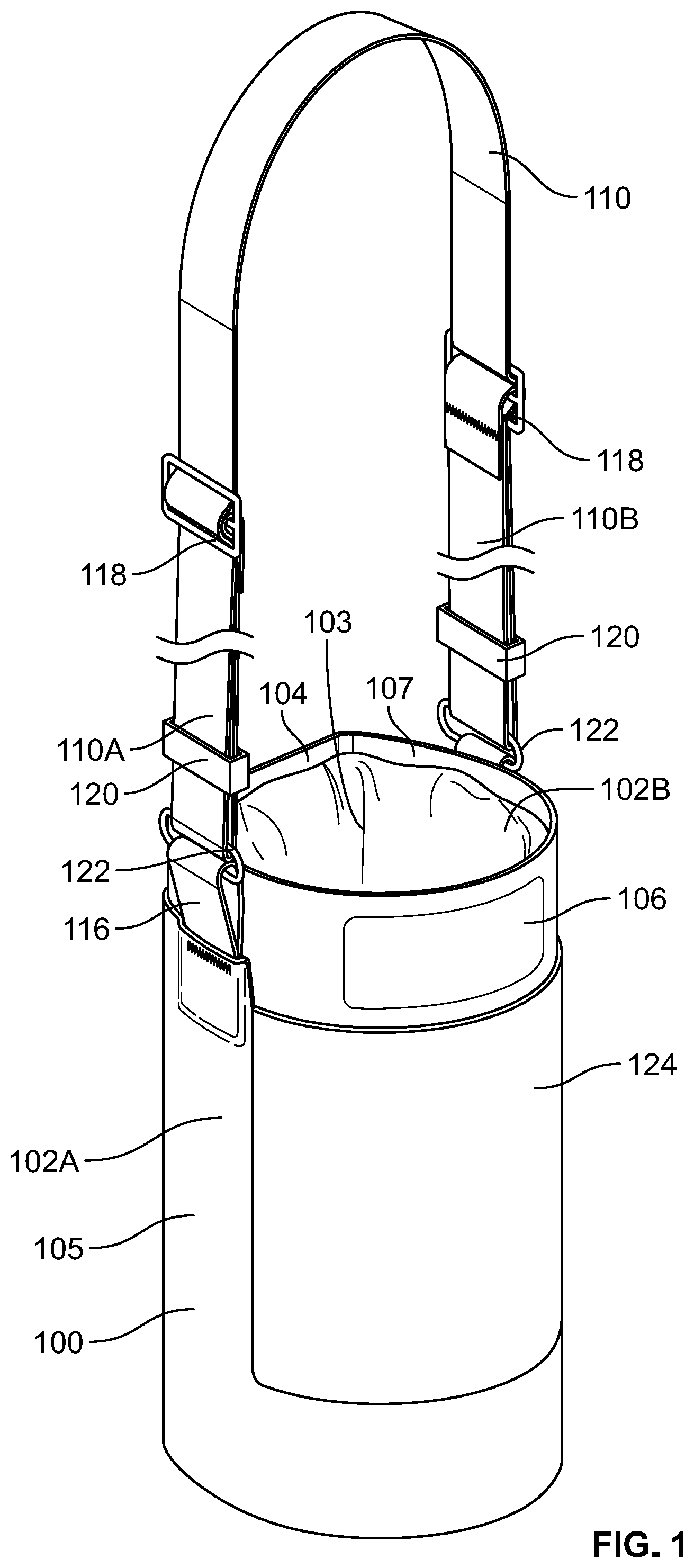 Patent US12588747 — Holder for container — Figure 1