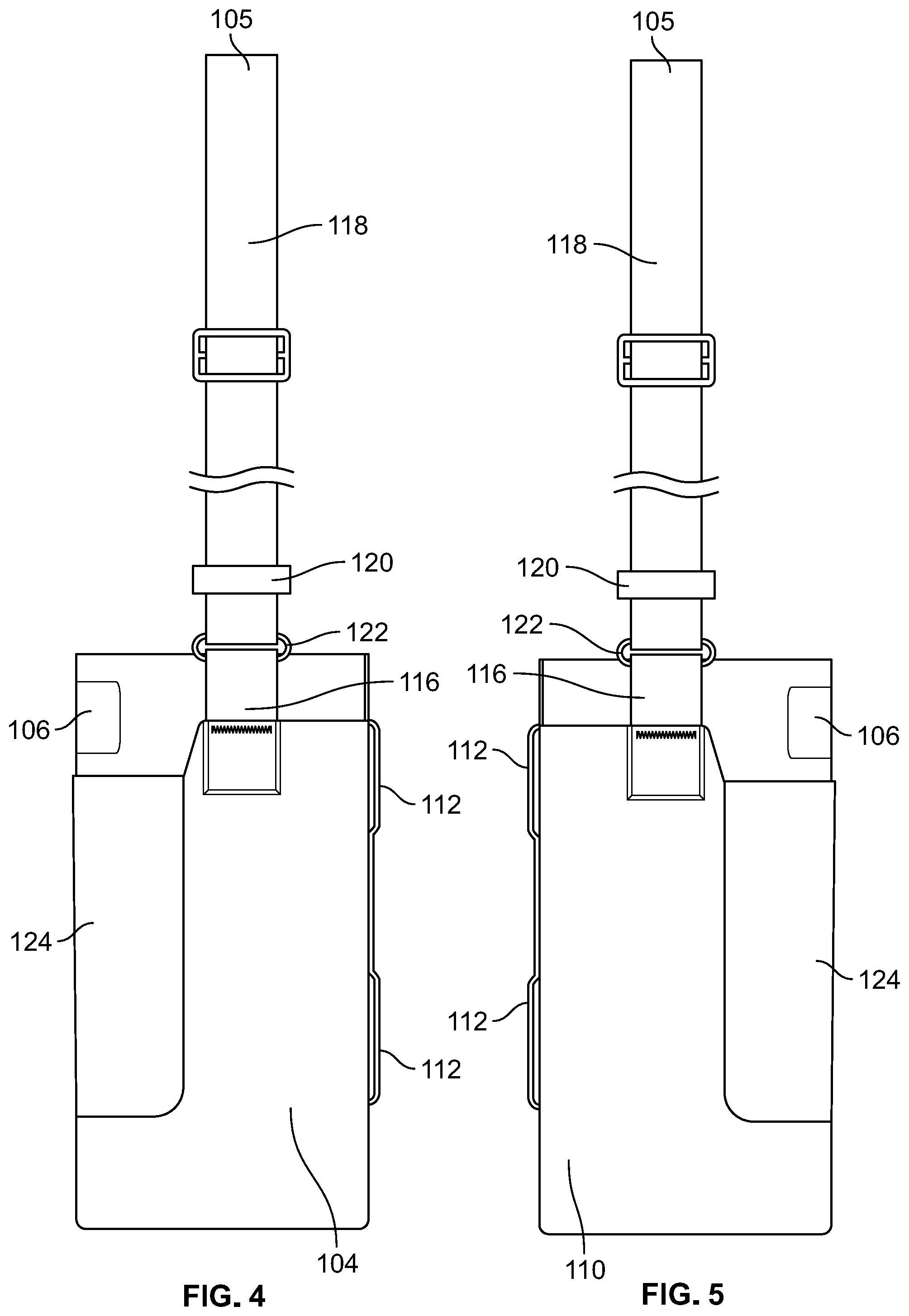 Patent US12588747 Figure 5 – Holder for container