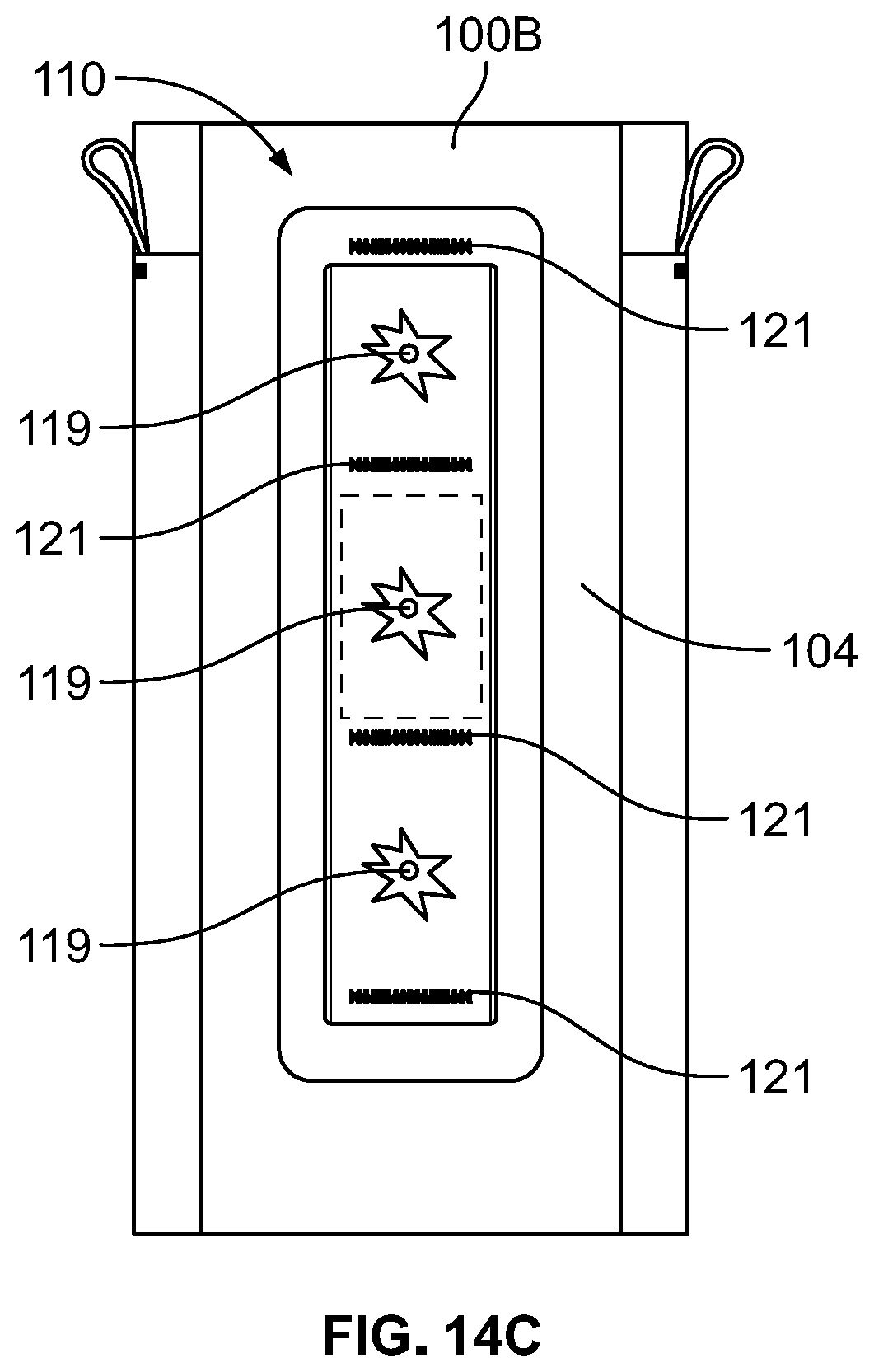 Patent US12588747 Figure 15 – Holder for container