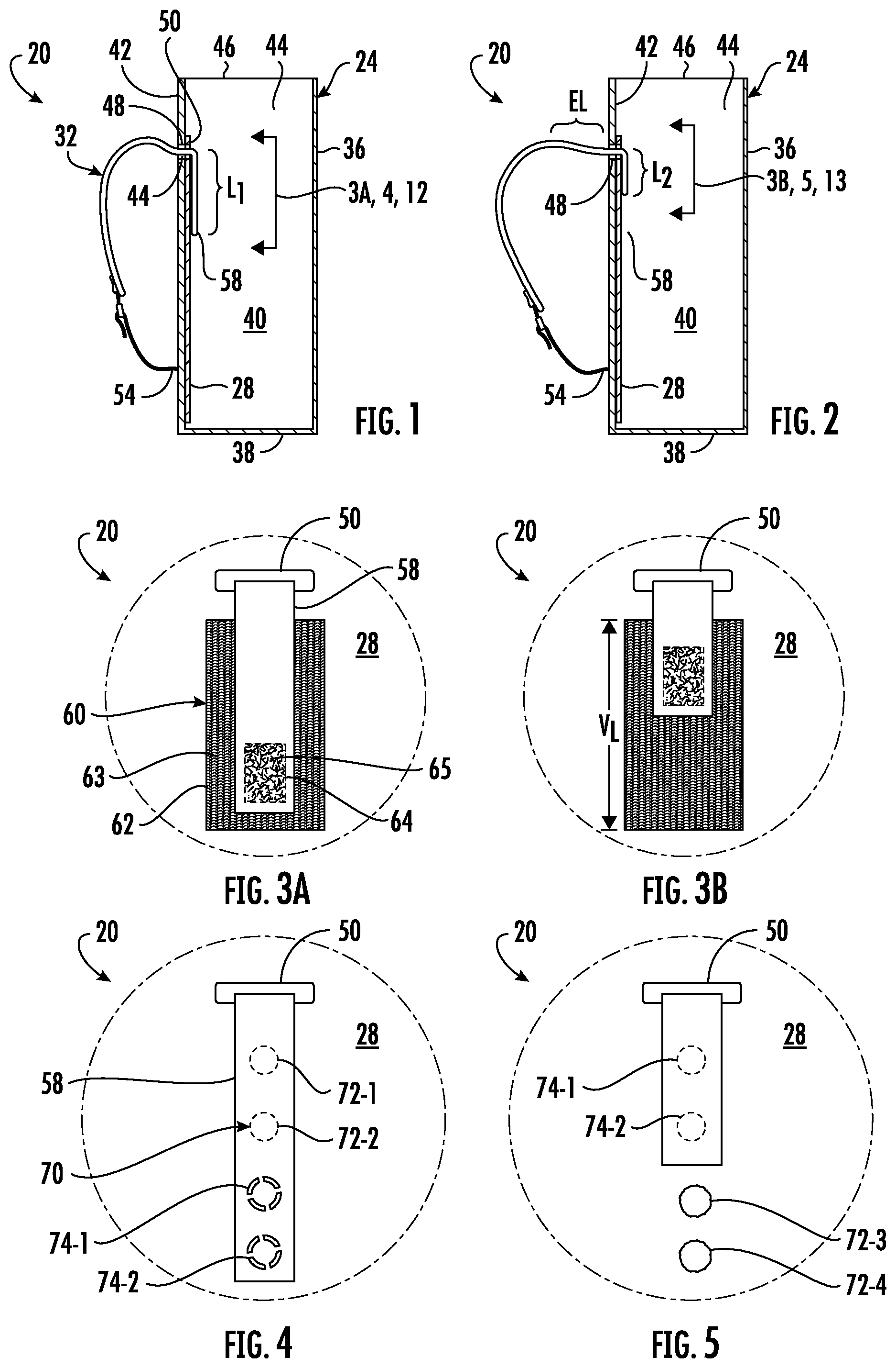 Patent US12588748 Figure 1 – Adjustable backpack