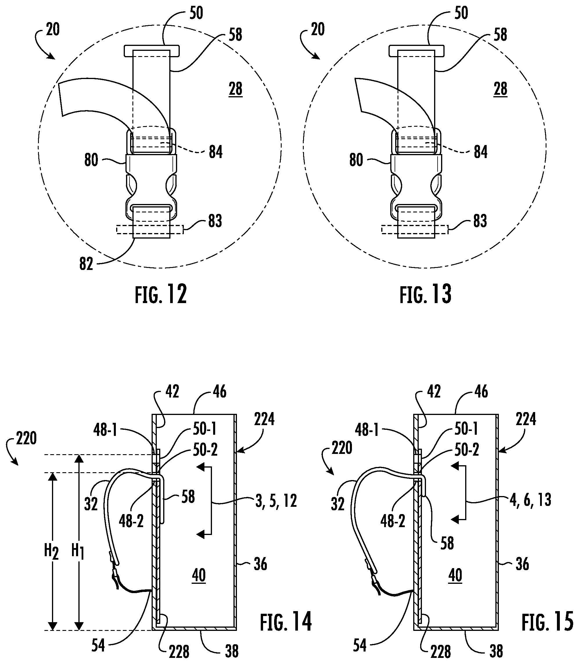 Patent US12588748 Figure 3 – Adjustable backpack