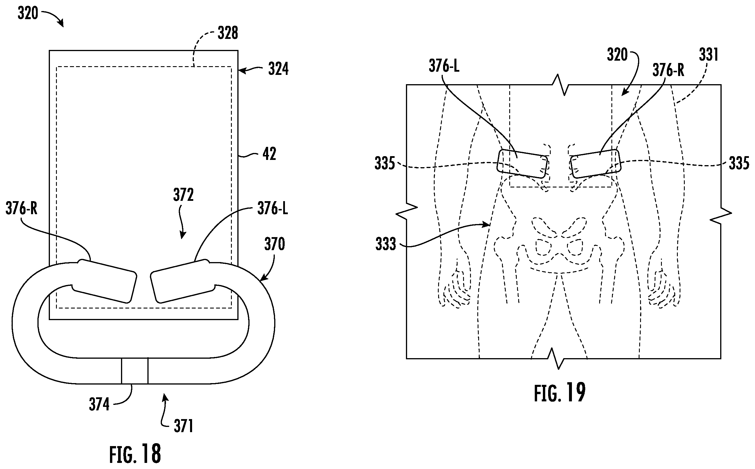 Patent US12588748 Figure 5 – Adjustable backpack