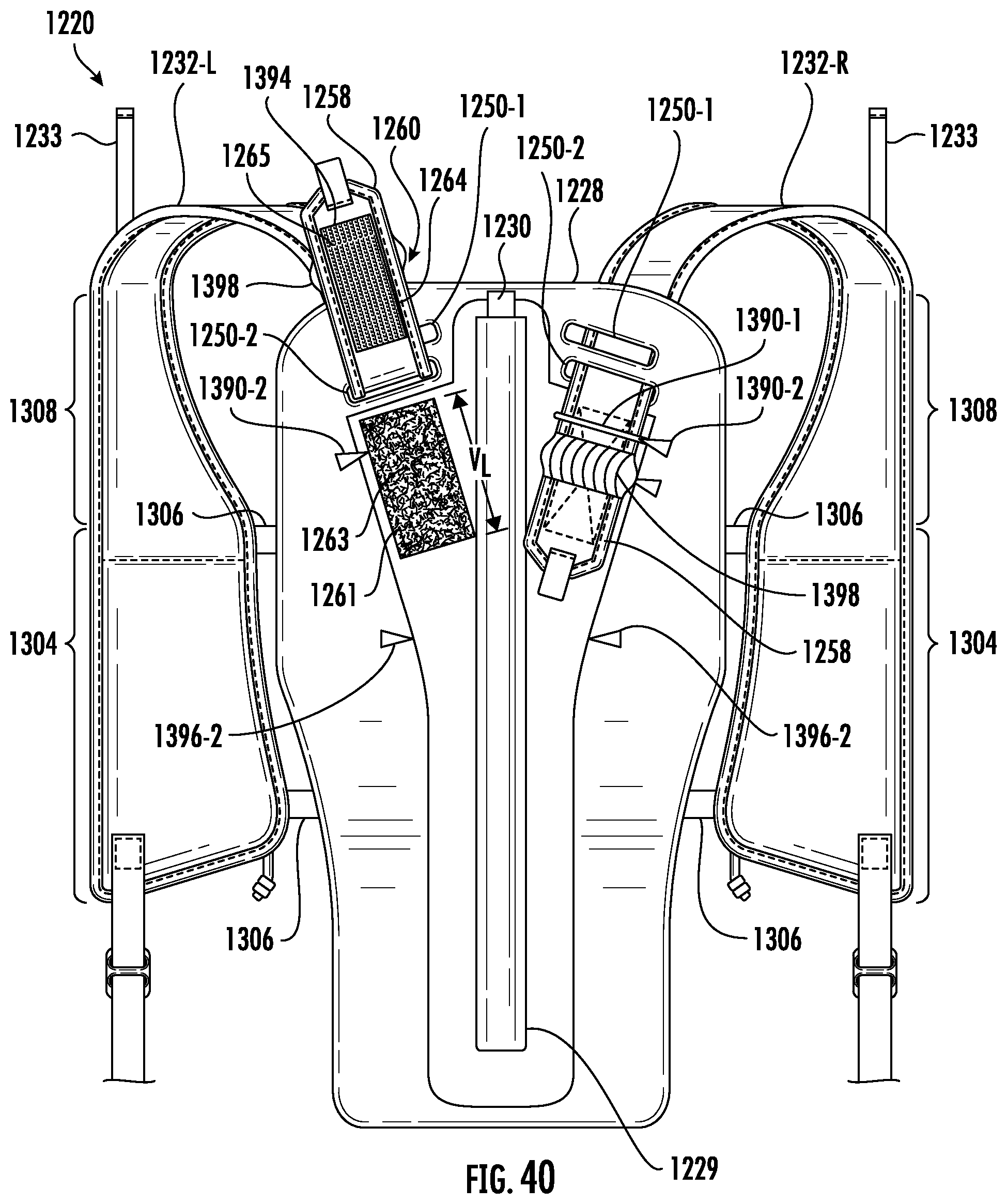 Patent US12588748 Figure 13 – Adjustable backpack