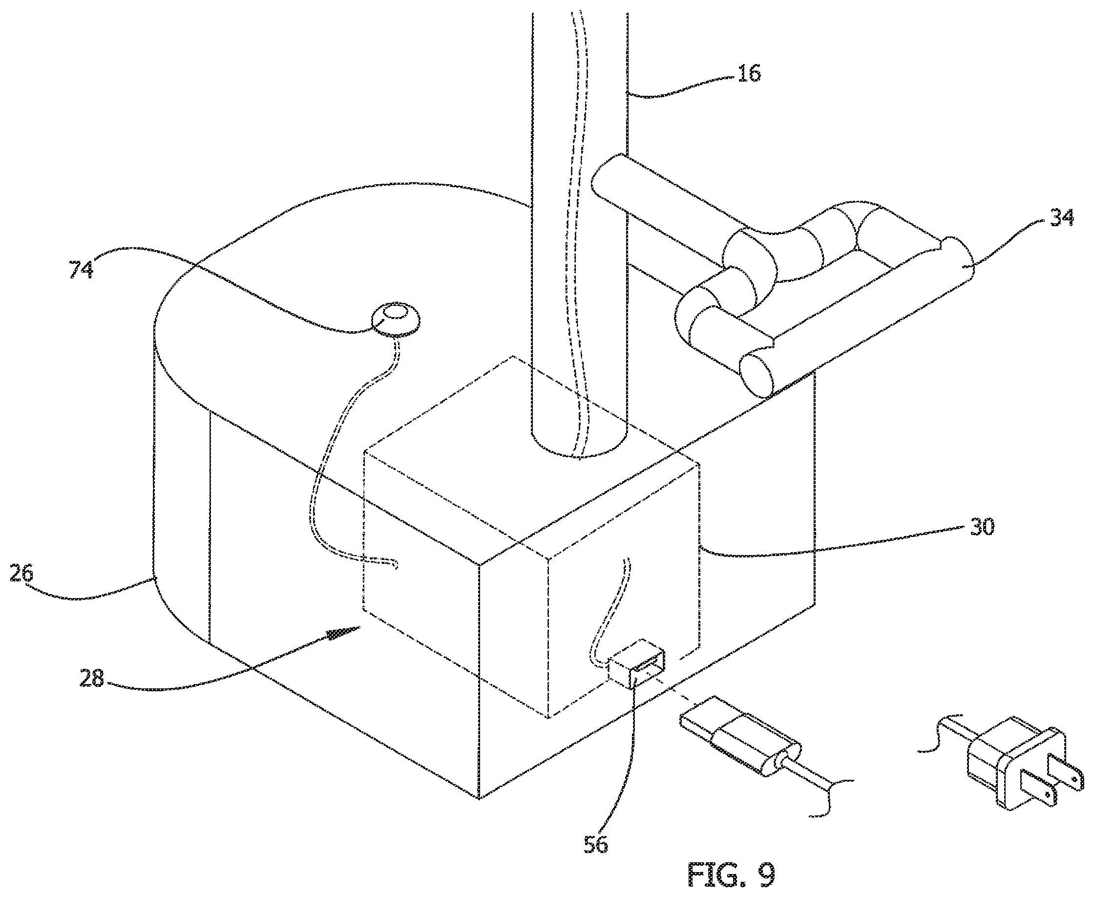Patent US12588749 Figure 8 – Pool cleaning device