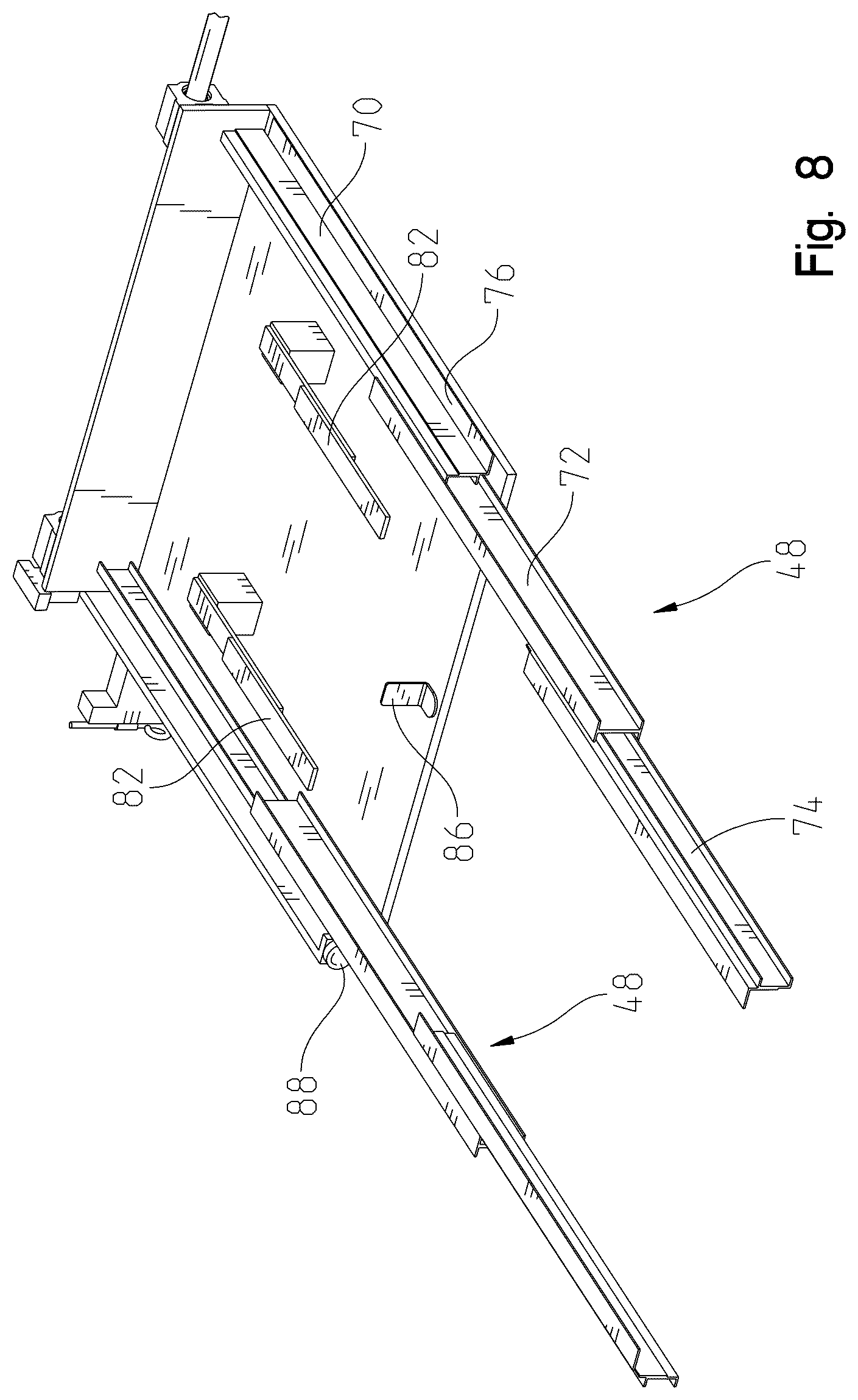 Patent US12588752 Figure 8 – Sliding desk