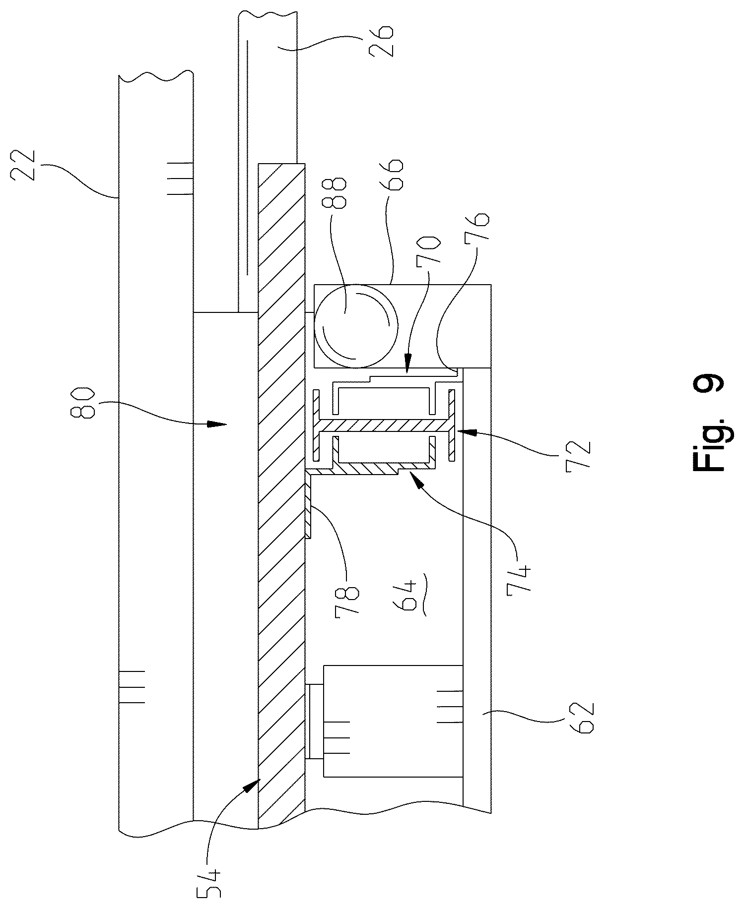 Patent US12588752 Figure 9 – Sliding desk