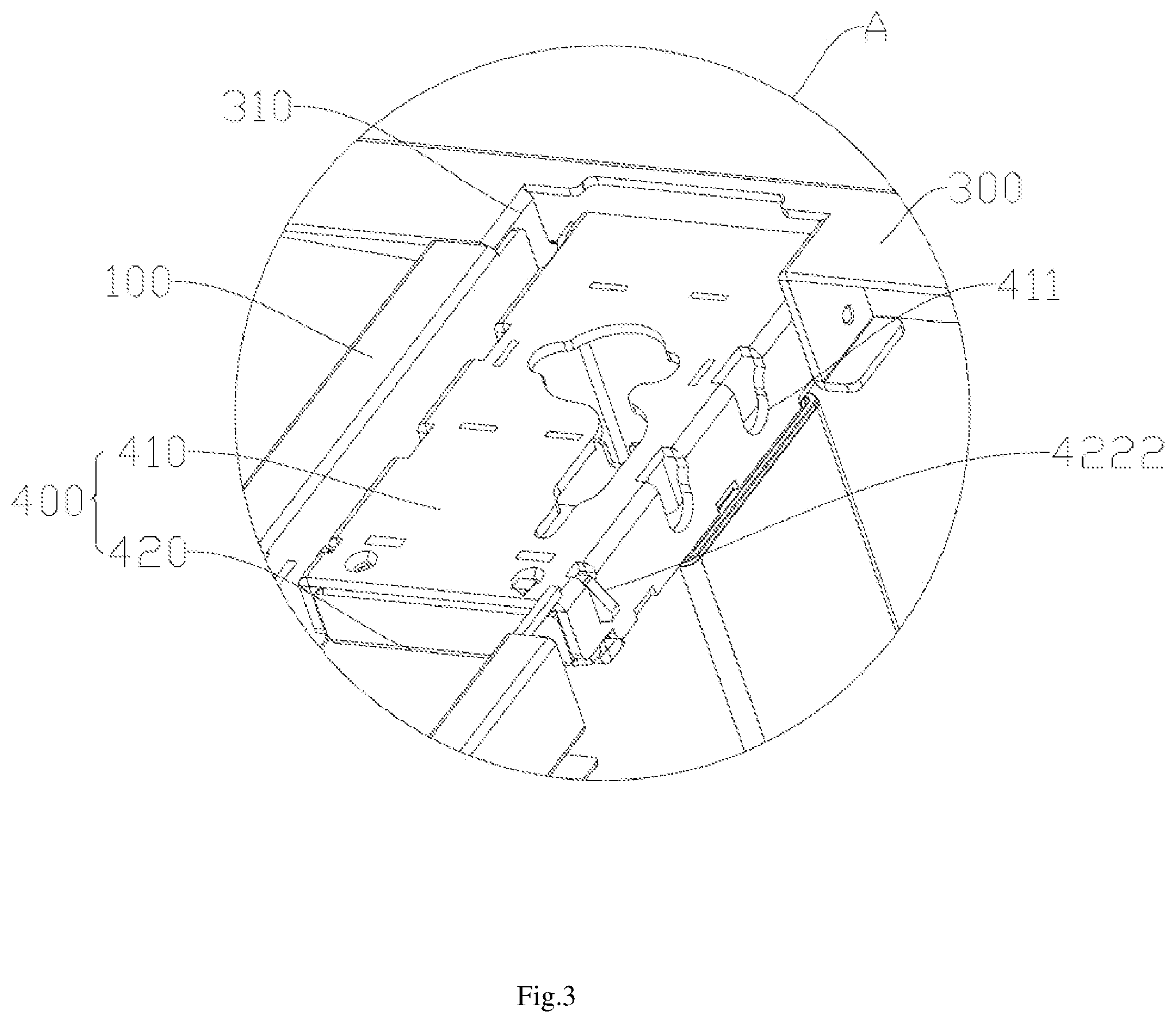 Patent US12588753 Figure 3 – Electric height adjustable desk