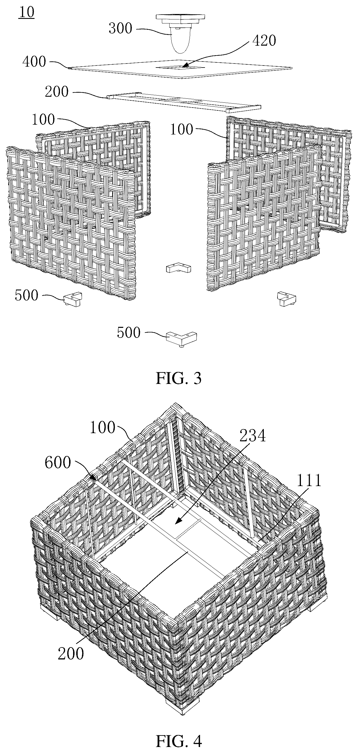Patent US12588755 Figure 2 – Outdoor tea table