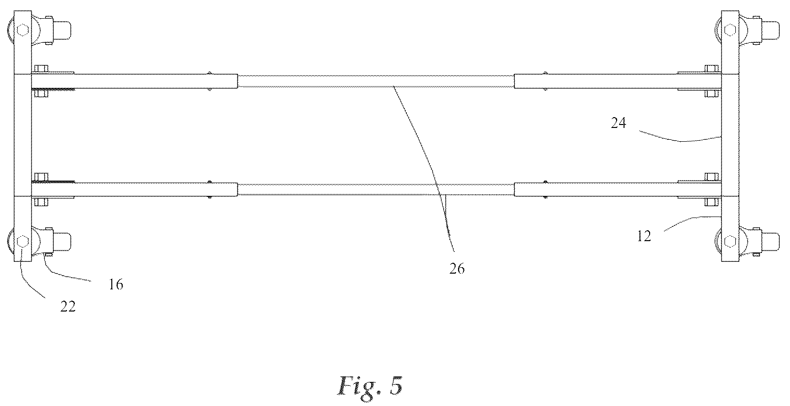 Patent US12588757 Figure 5 – Transportable, storable, modifiable, collapsible, modular, ball rack