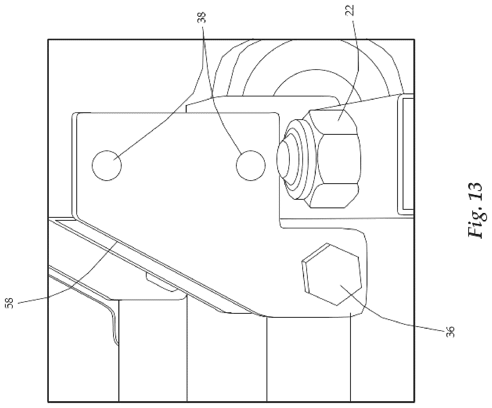 Patent US12588757 Figure 12 – Transportable, storable, modifiable, collapsible, modular, ball rack