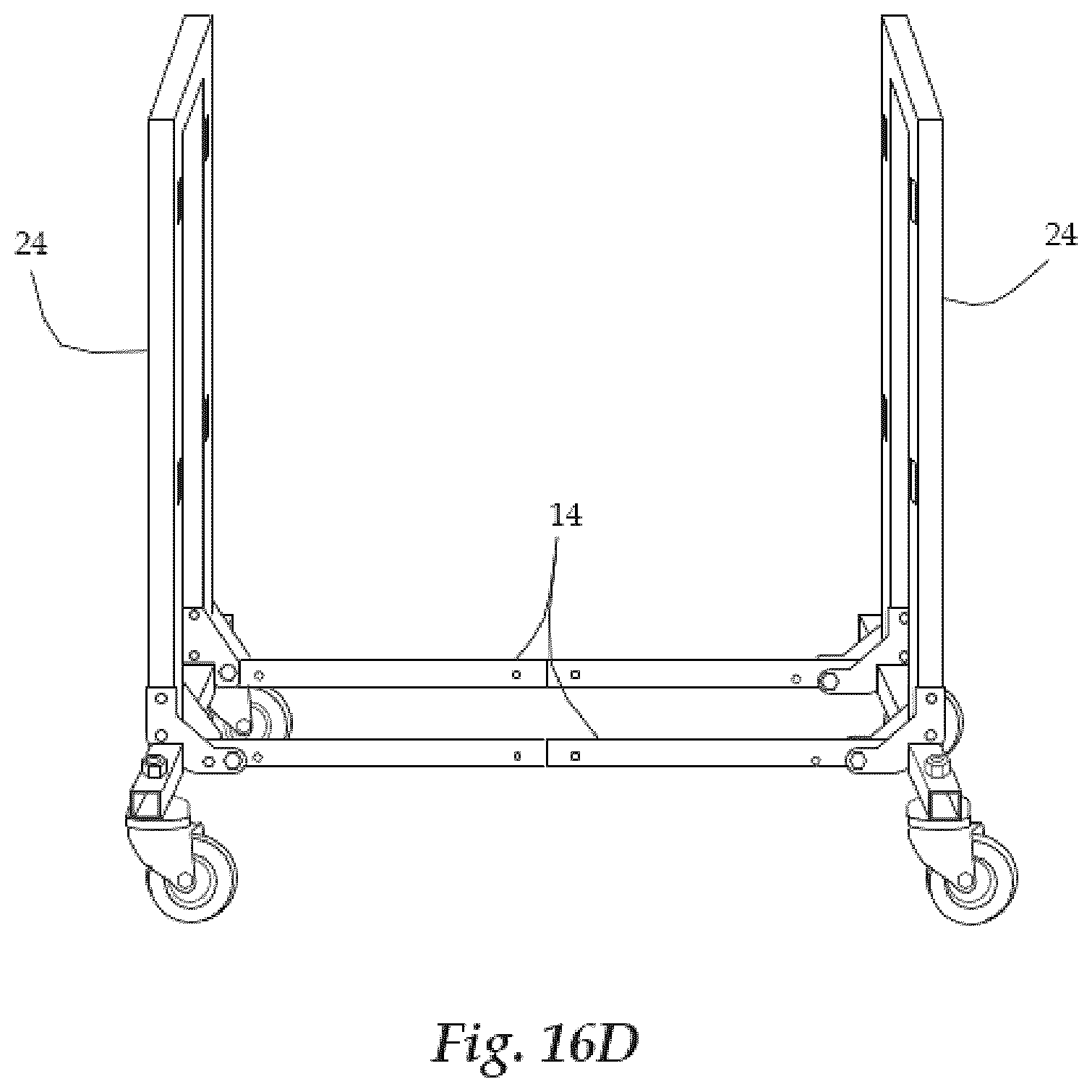 Patent US12588757 Figure 18 – Transportable, storable, modifiable, collapsible, modular, ball rack