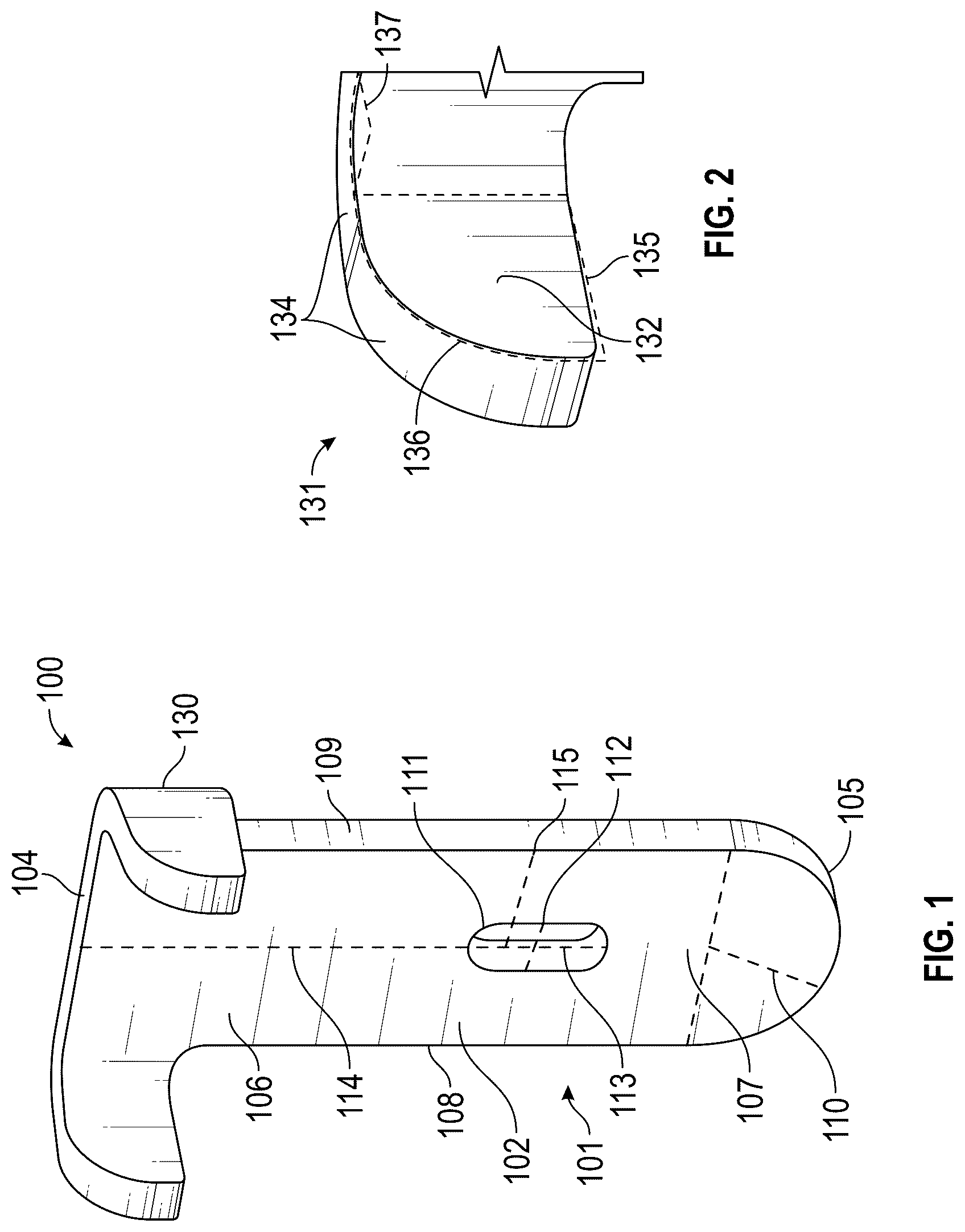 Patent US12588759 Figure 1 – Retaining bracket for modular shelving unit