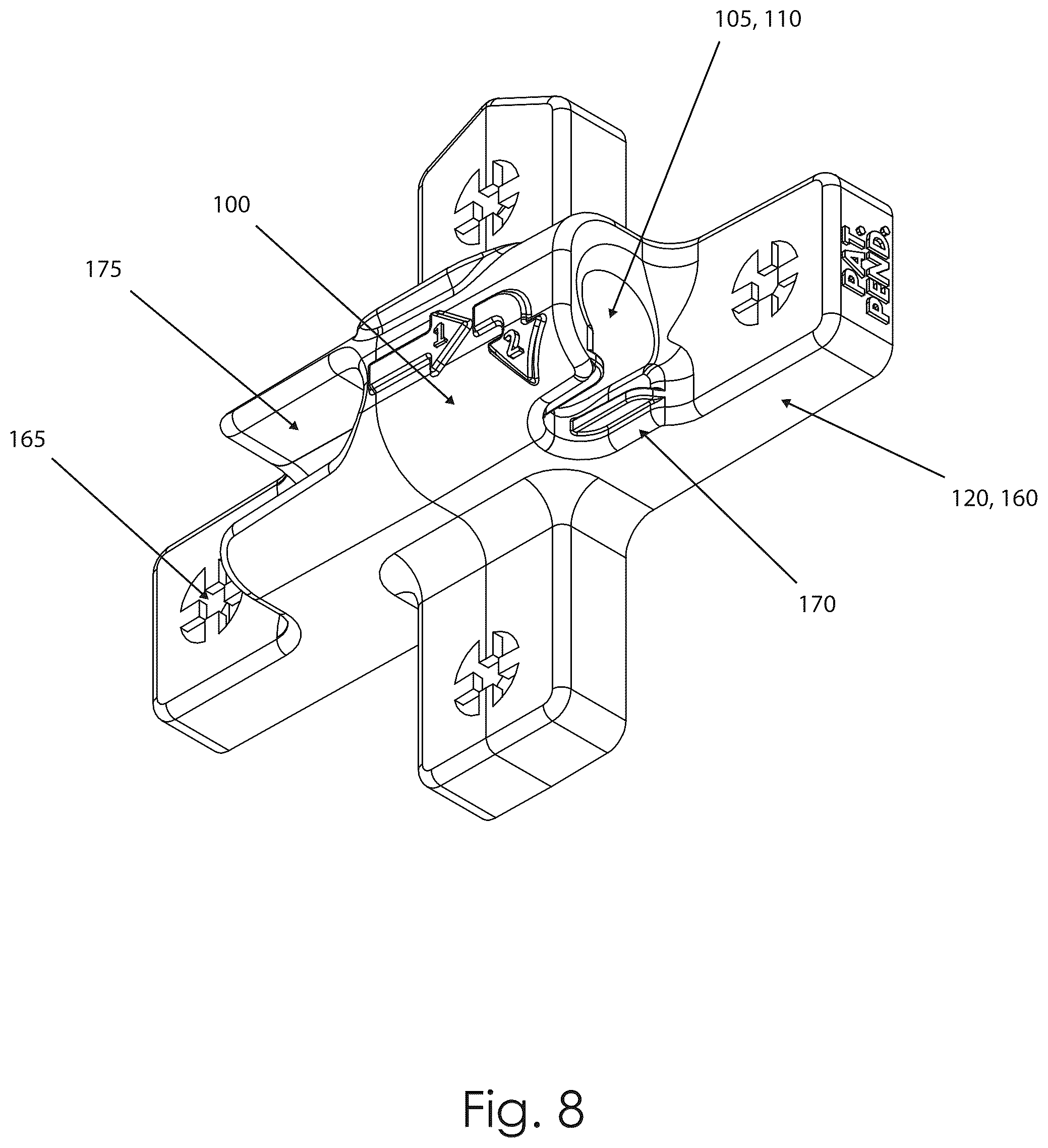 Patent US12588760 Figure 8 – Anti-tip system for furniture
