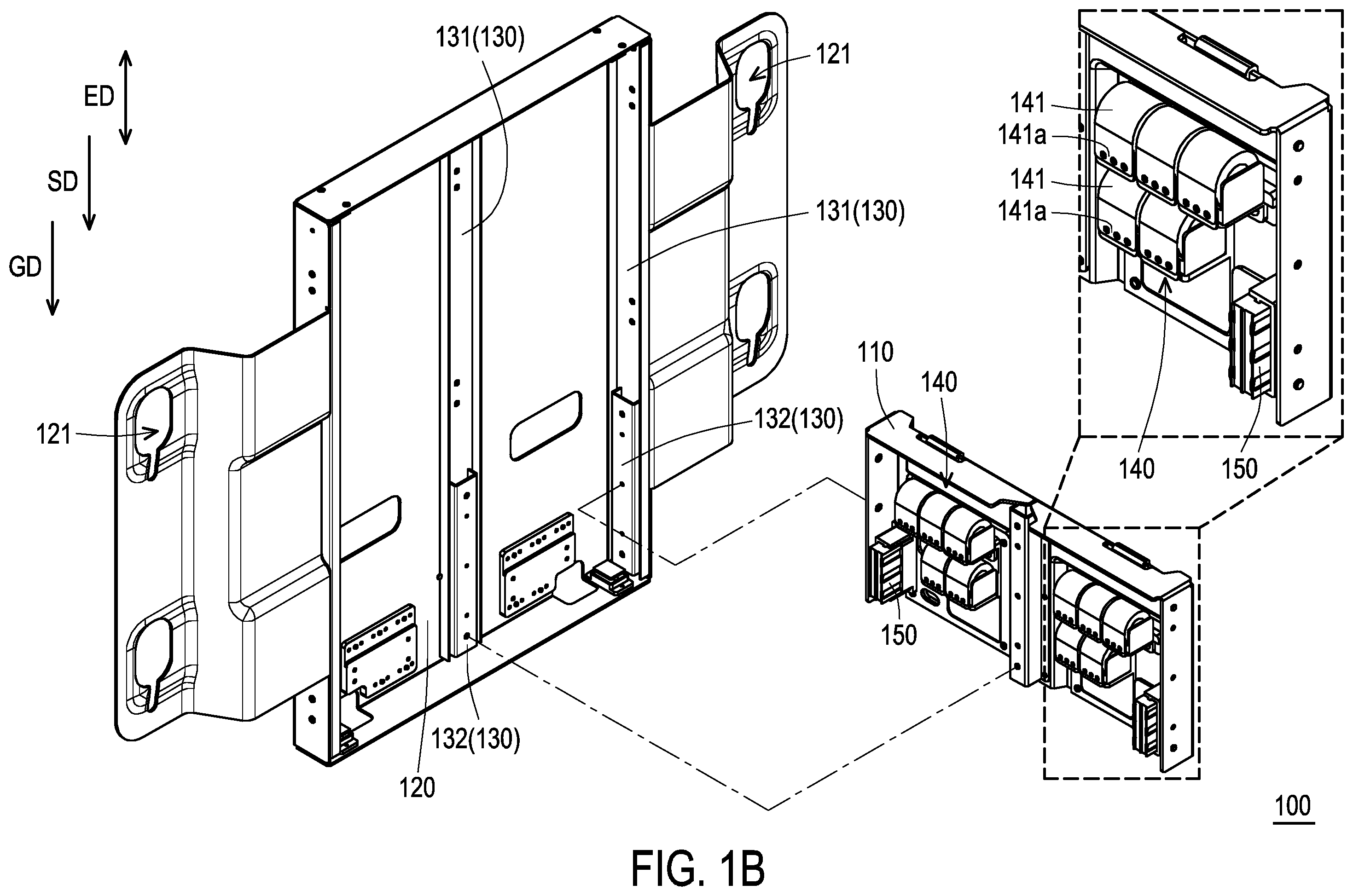 Patent US12588761 Figure 2 – Lifting device