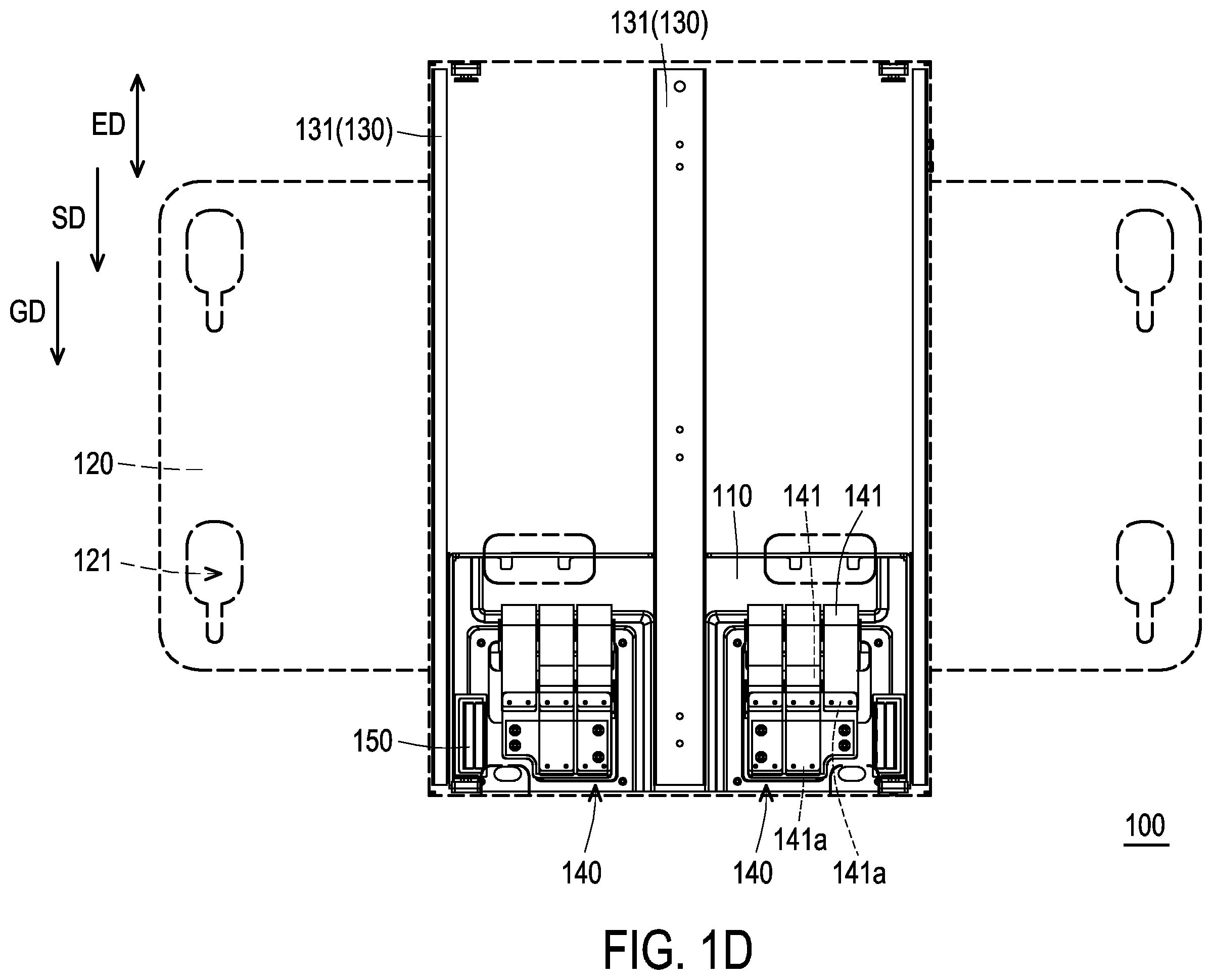 Patent US12588761 Figure 4 – Lifting device