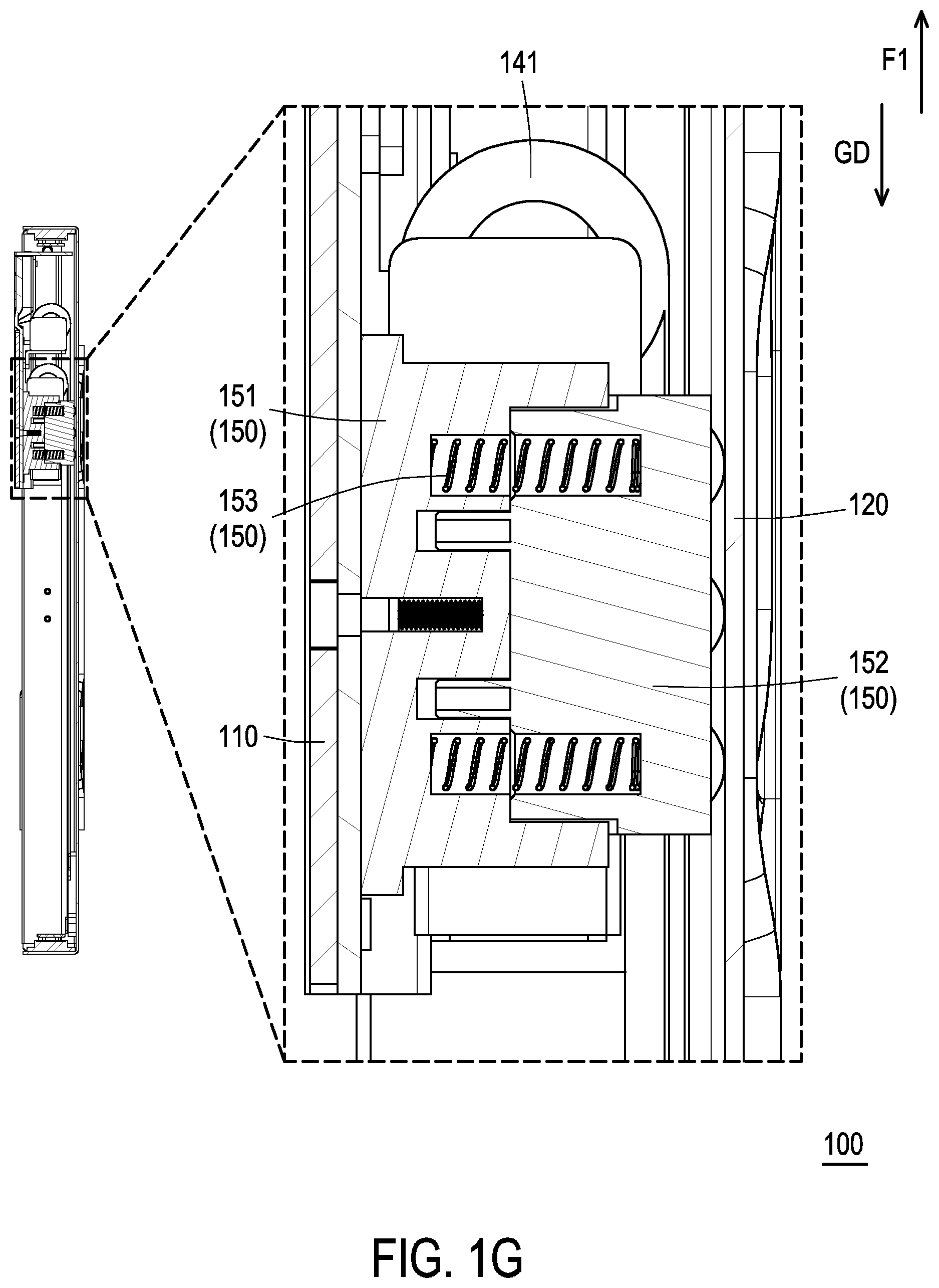 Patent US12588761 Figure 7 – Lifting device