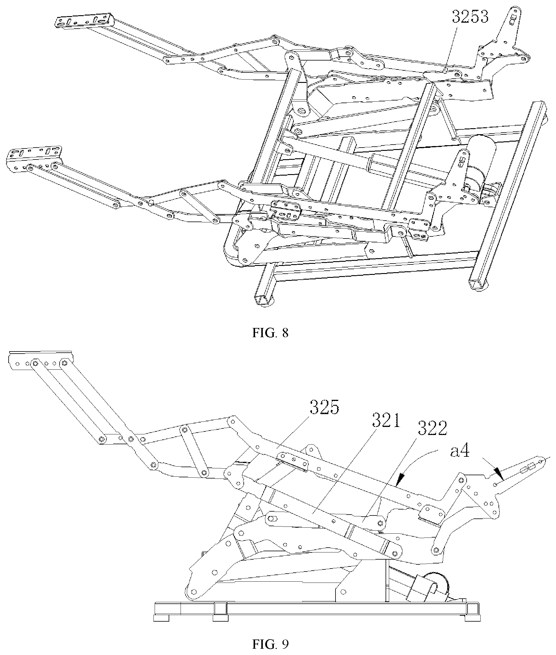 Patent US12588762 Figure 6 – Extension unit, adjustment structure, and seat frame