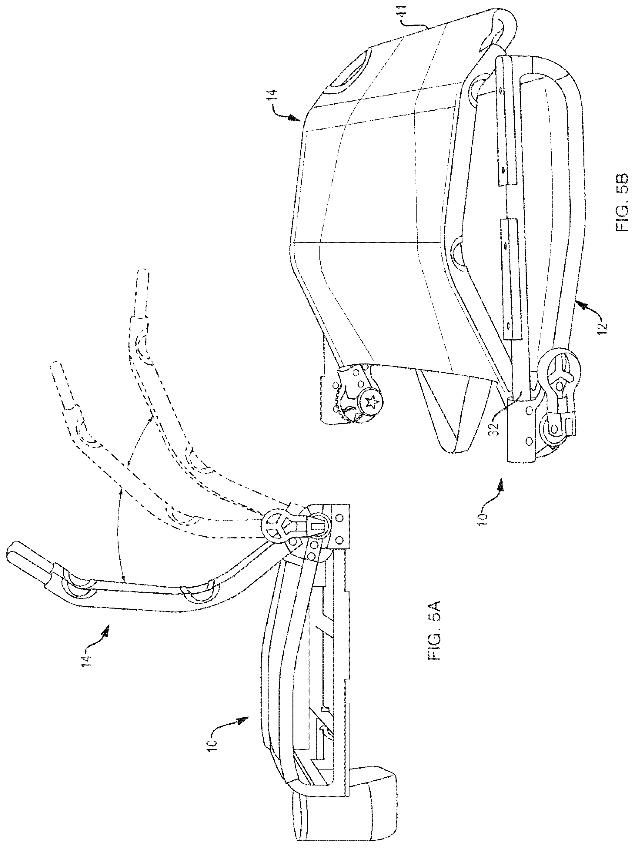 Patent US12588764 Figure 4 – Collapsible stadium chair