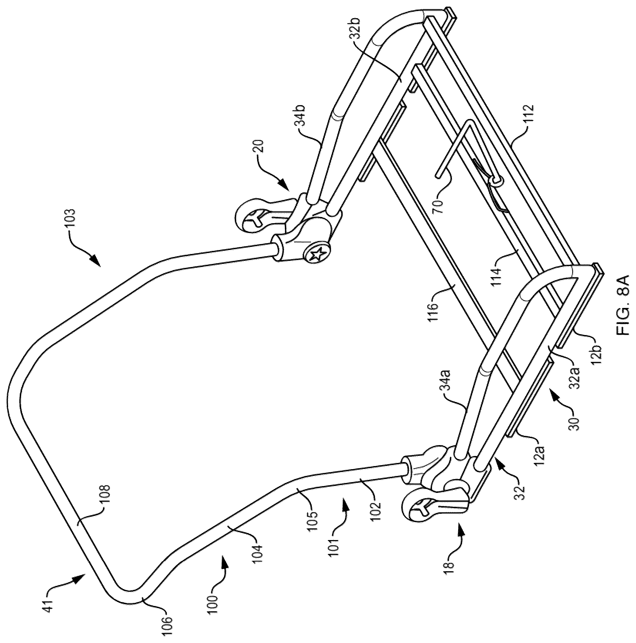 Patent US12588764 Figure 9 – Collapsible stadium chair