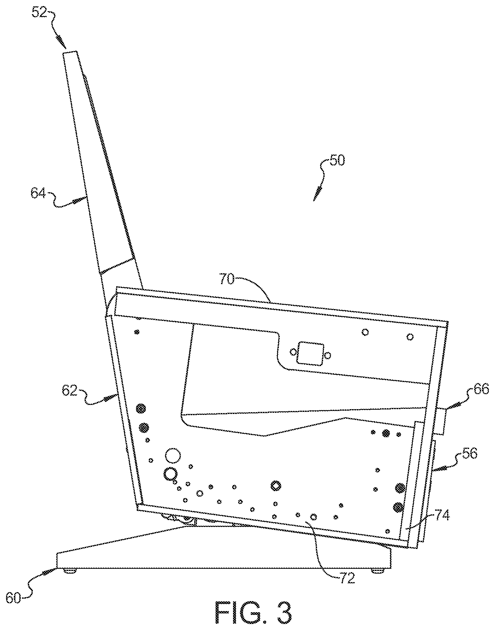 Patent US12588765 Figure 3 – Rocking furniture member with power synchronous mechanism
