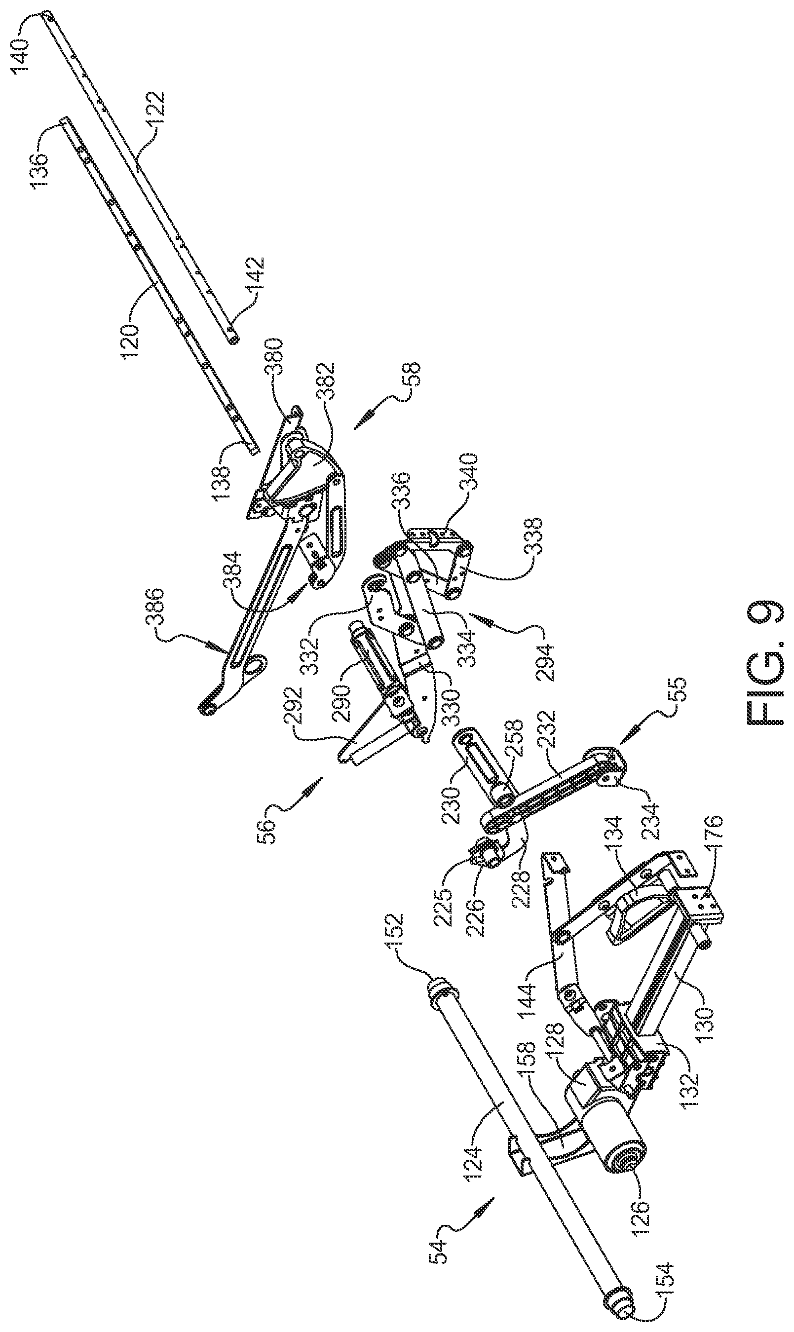 Patent US12588765 Figure 9 – Rocking furniture member with power synchronous mechanism
