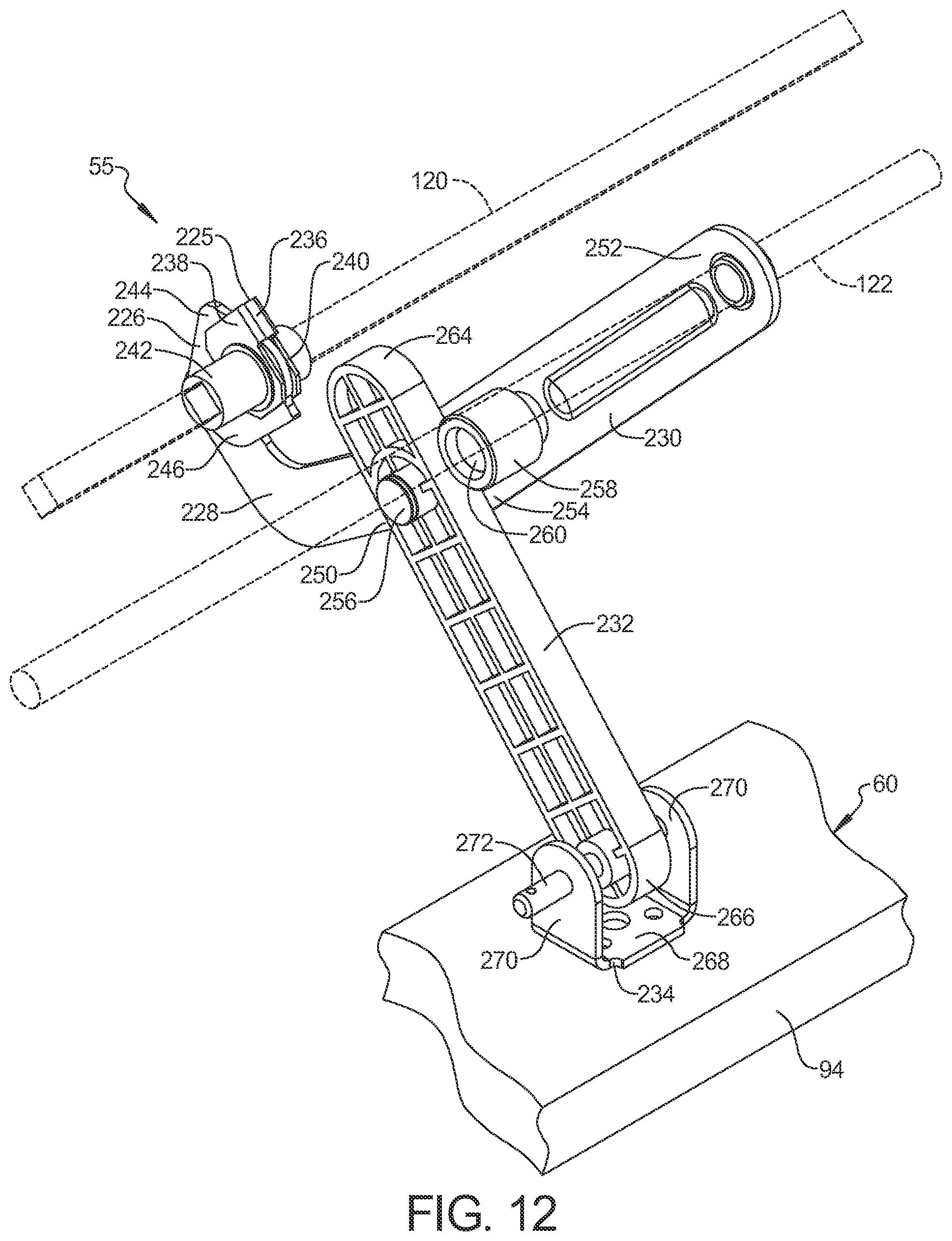 Patent US12588765 Figure 12 – Rocking furniture member with power synchronous mechanism