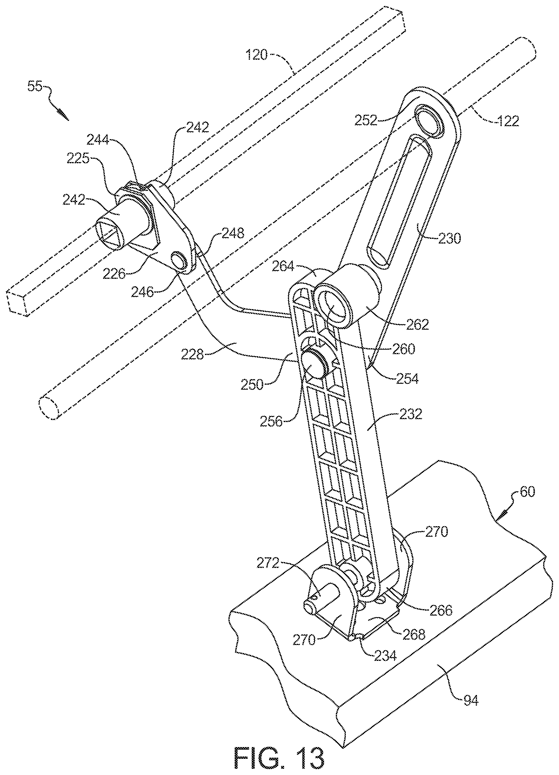 Patent US12588765 Figure 13 – Rocking furniture member with power synchronous mechanism