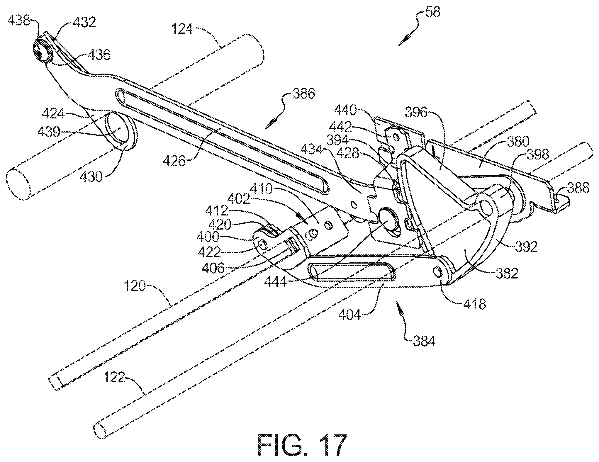 Patent US12588765 Figure 17 – Rocking furniture member with power synchronous mechanism